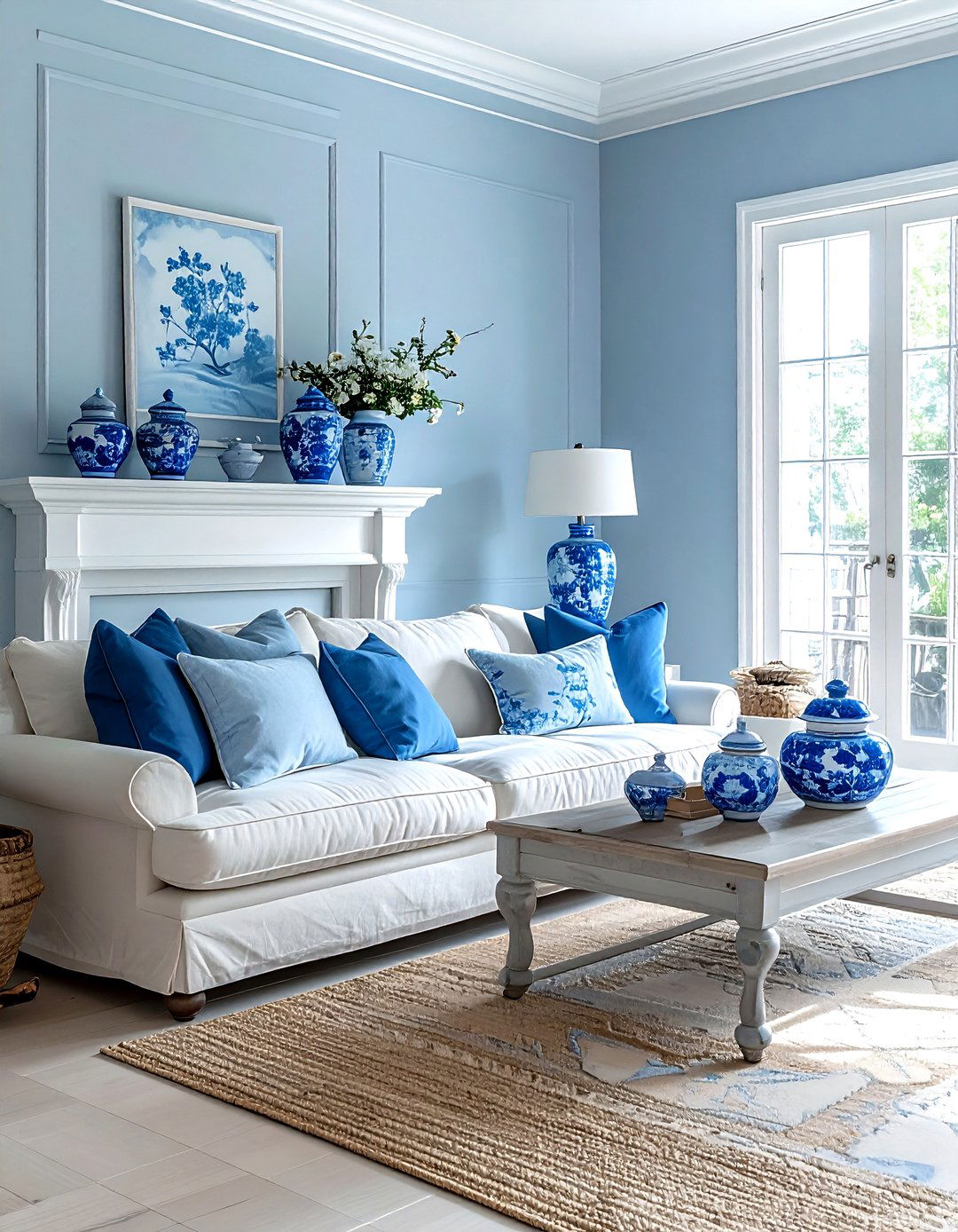 Blue and white ginger jars - 30 updated traditional decor ideas