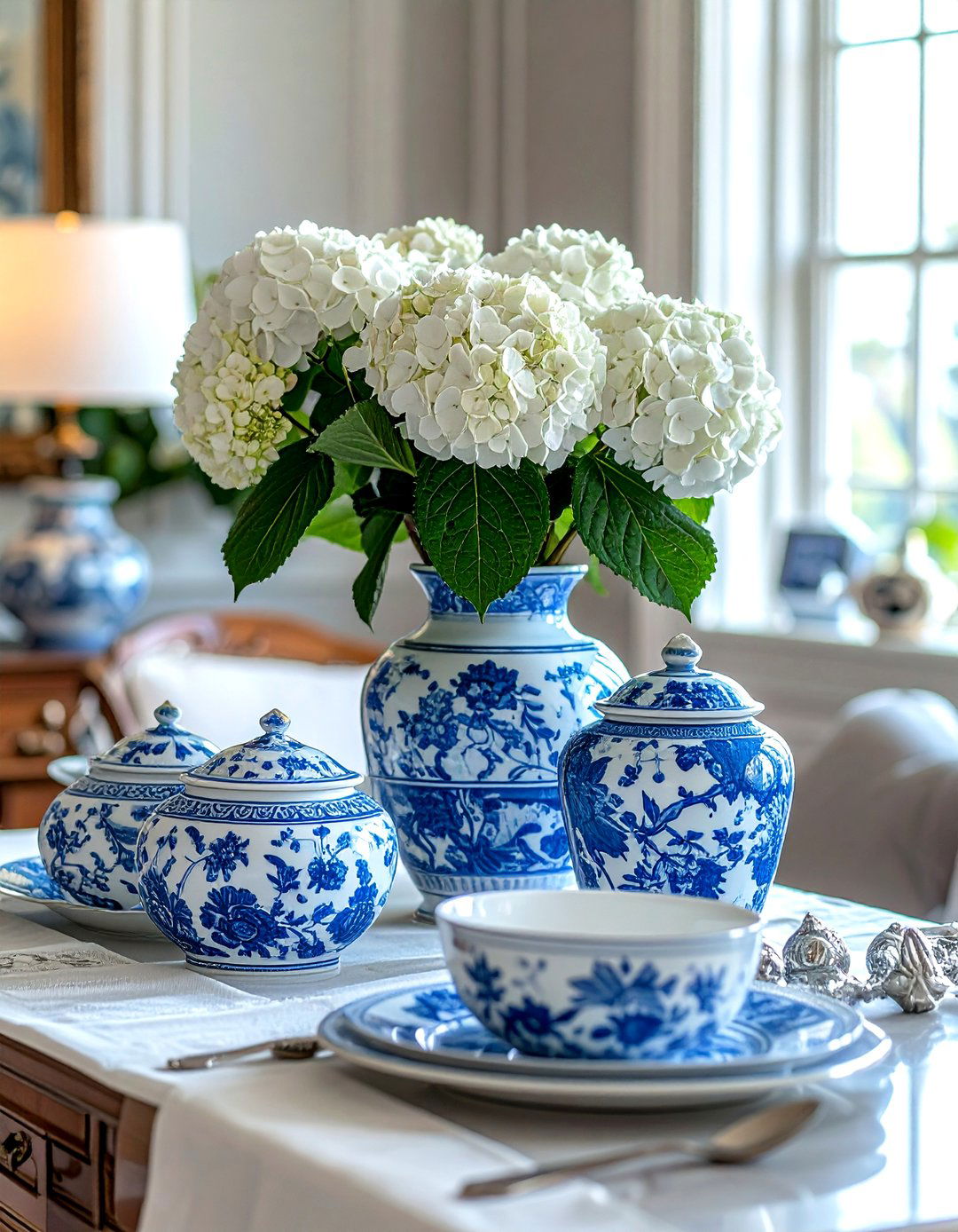 Blue and white porcelain - 30 classic decor ideas