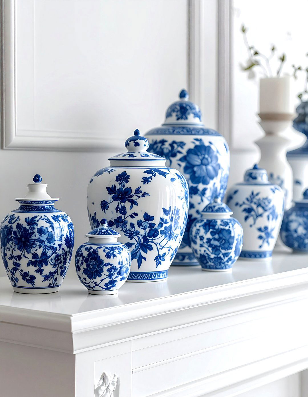 Blue and white porcelain - 30 old money decor ideas