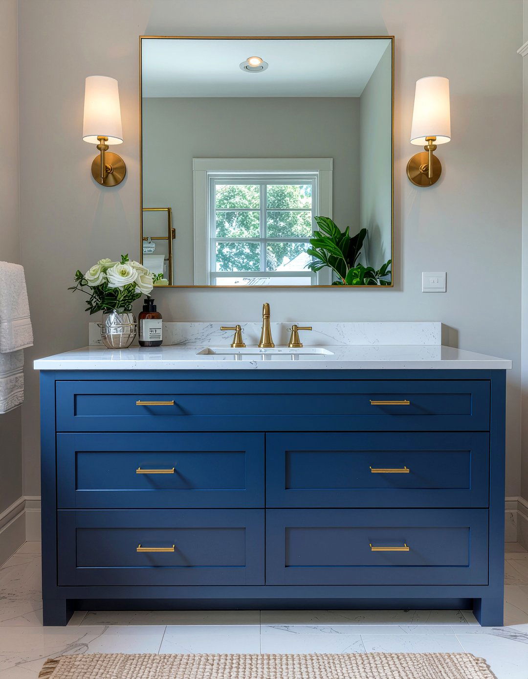 Blue bathroom vanity - 30 incredible bathroom ideas