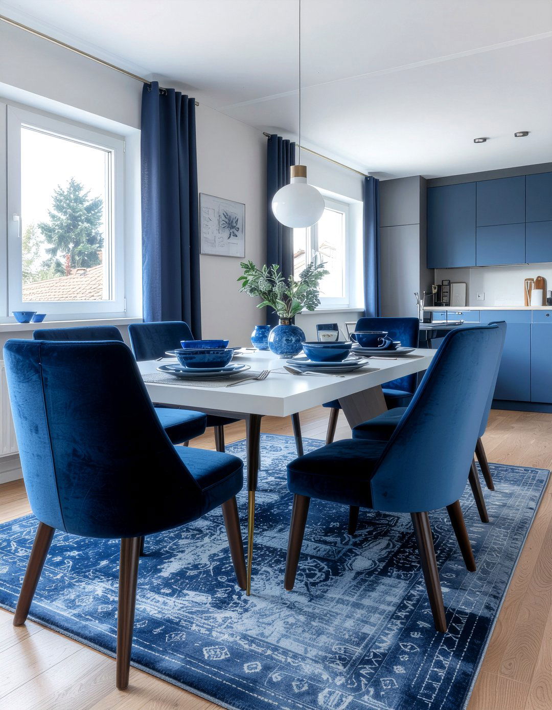 Blue dining room decor - 30 dining room refresh ideas