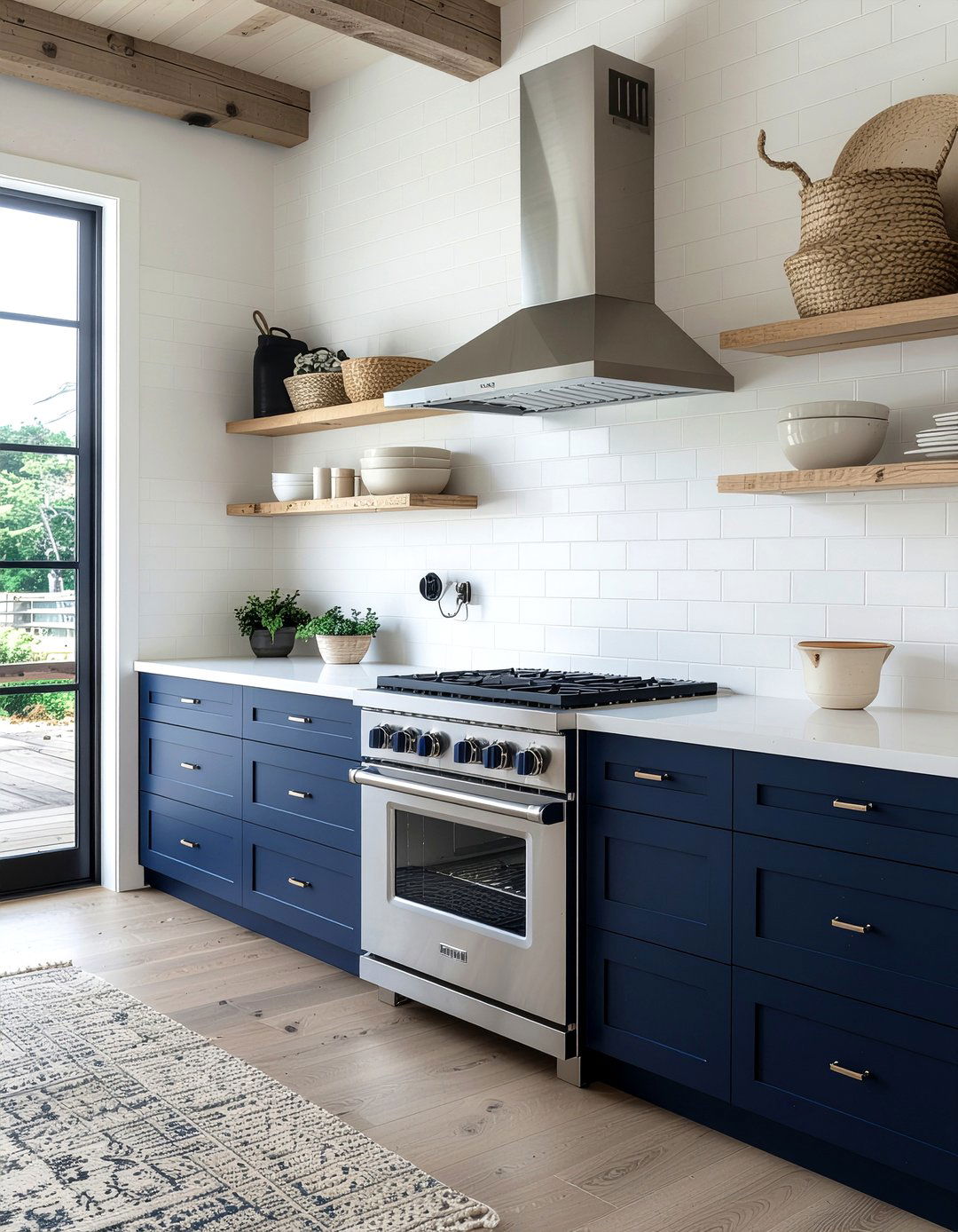 Blue electric range - 30 electric range kitchen ideas