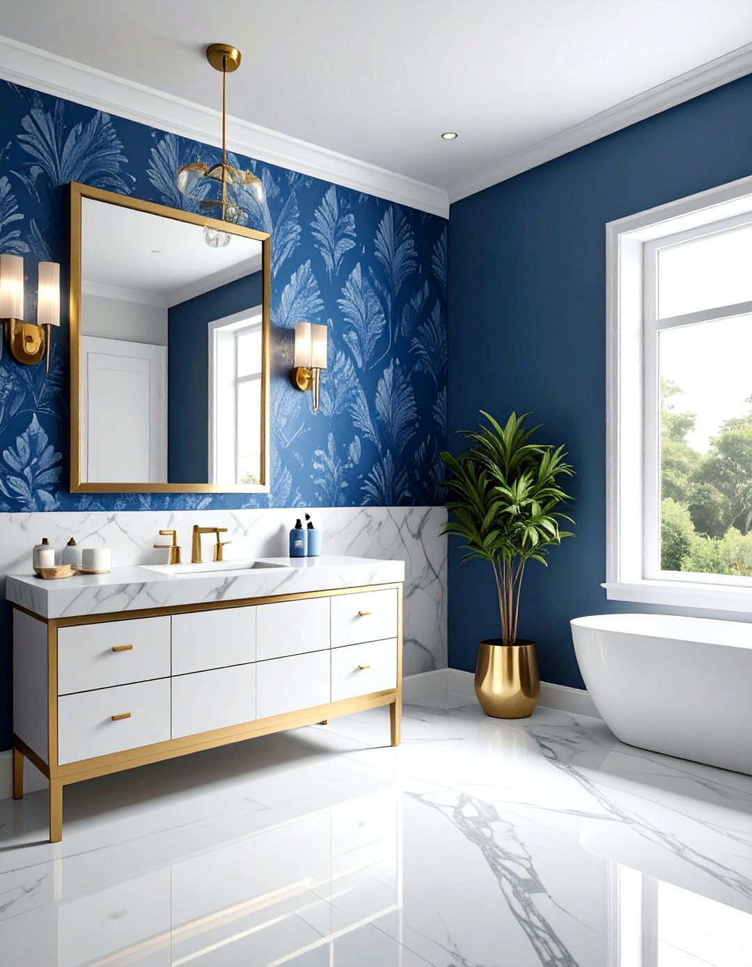 Blue ikat wallpaper - 30 ikat decor ideas