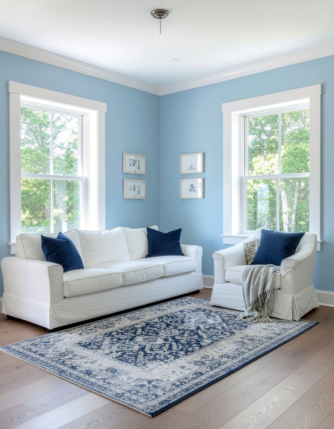 Blue living room - 30 casual living room ideas