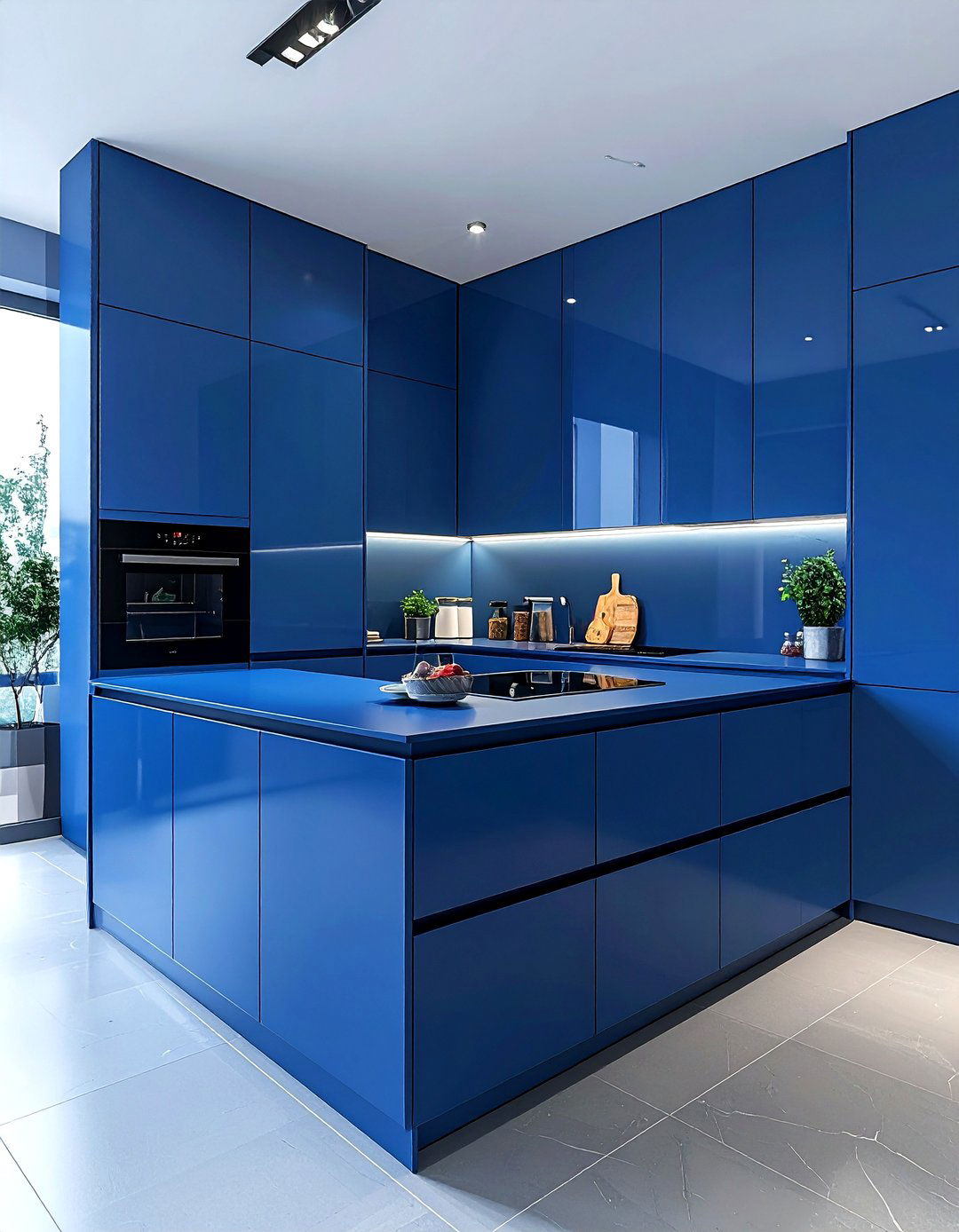 Blue minimalist kitchen - 30 cool blue kitchen ideas