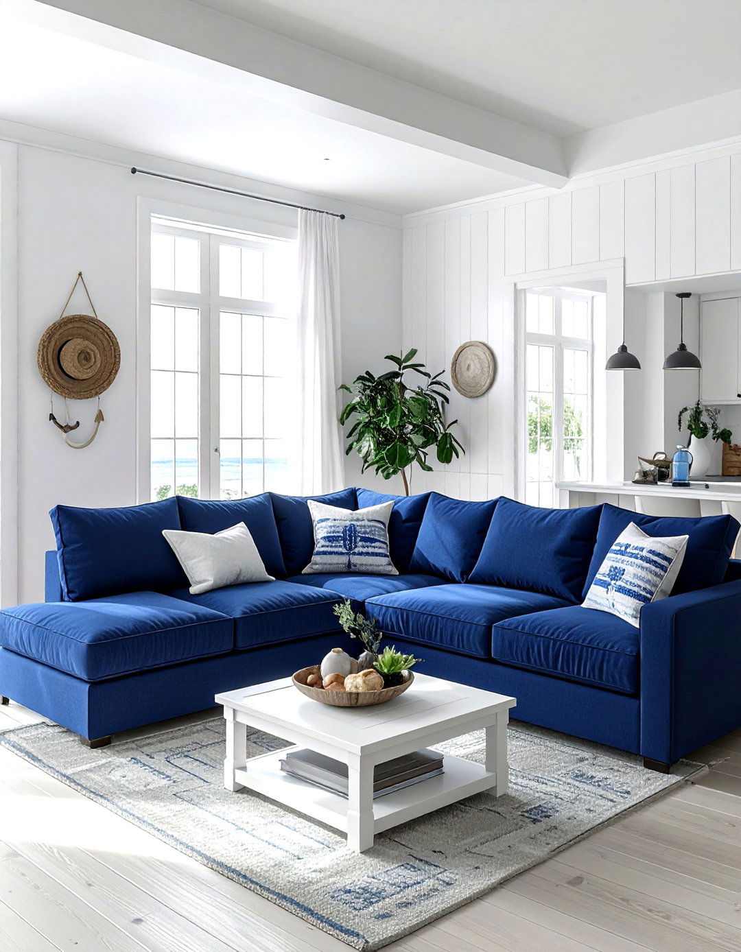 Blue modular sectional - 30 modular sofa living room ideas