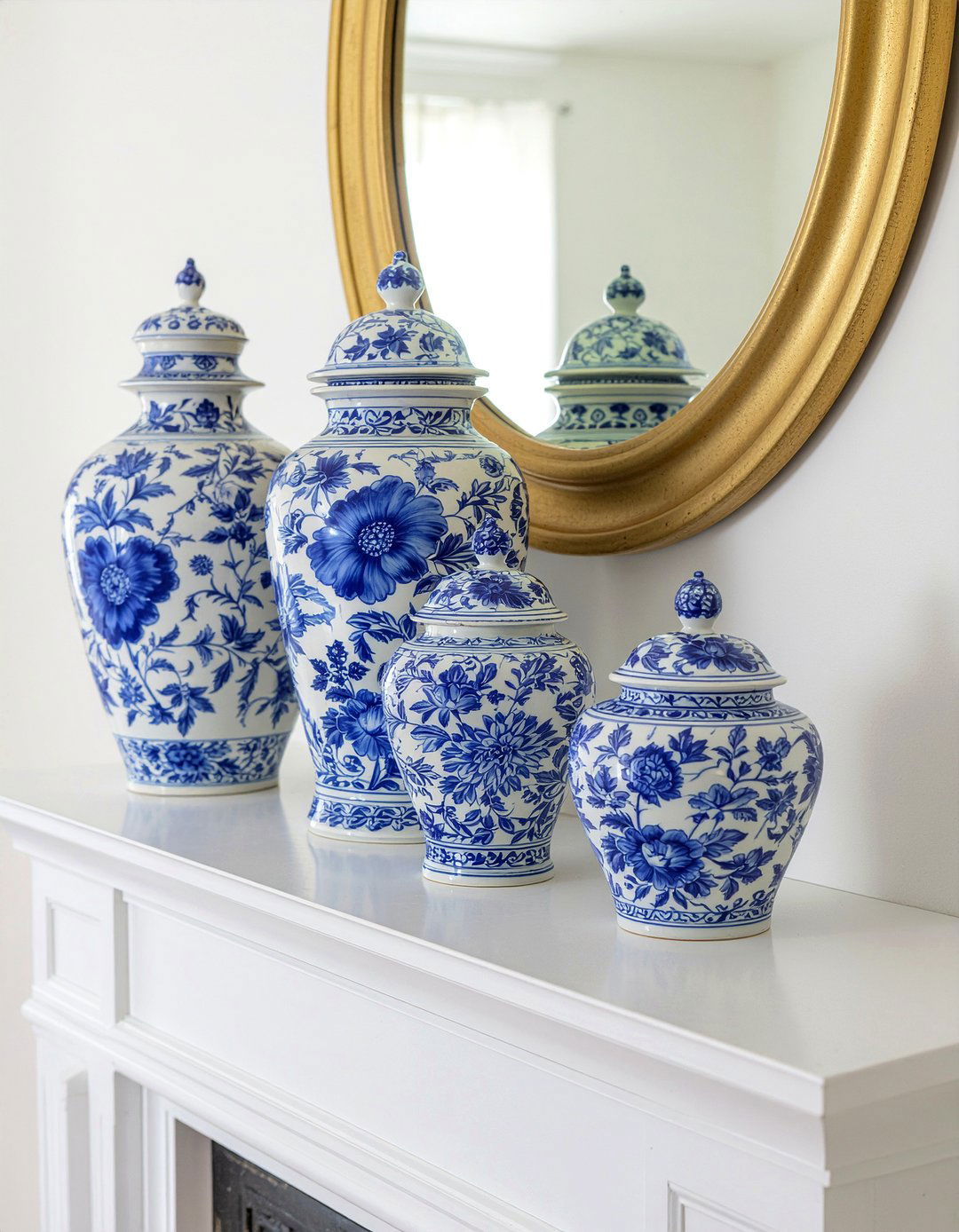 Blue white porcelain - 30 Georgian bedroom ideas