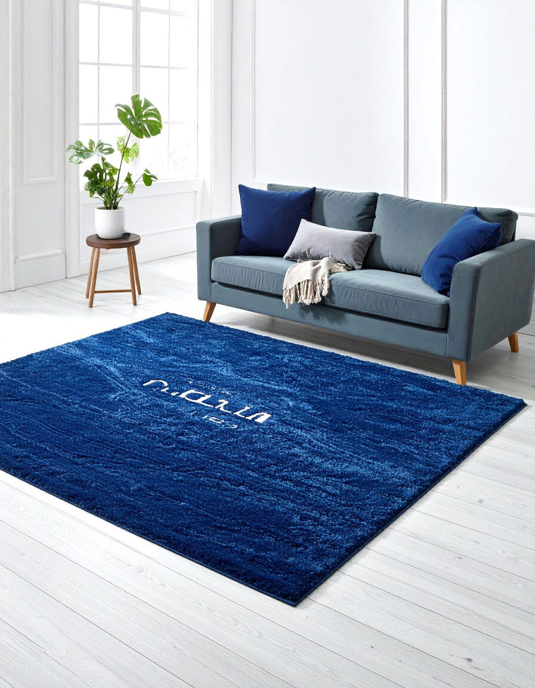 Blue wool rug - 30 living room wool rugs