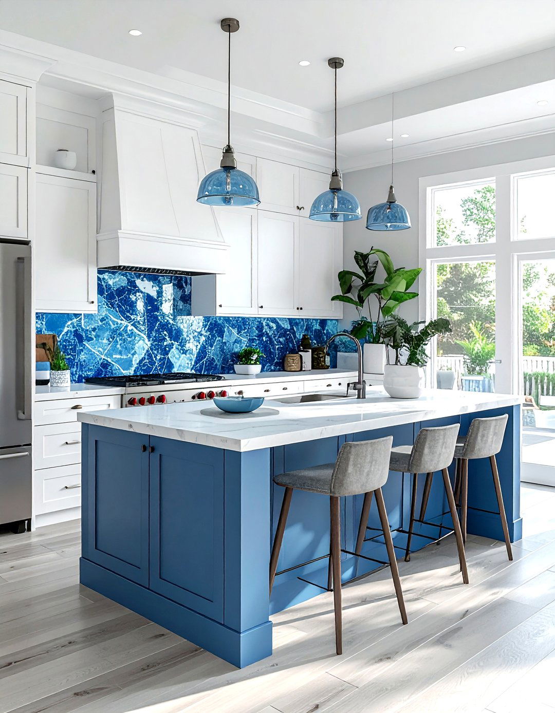 Blue zellige backsplash - 30 zellige tile kitchen backsplash ideas