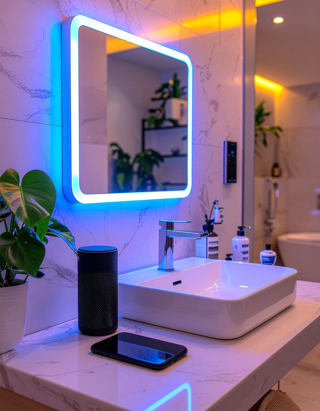 Bluetooth LED Mirror - 30 LED bathroom mirror ideas