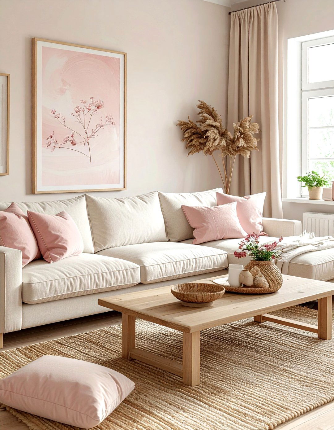 Blush And Beige Living Room - 30 blush living room ideas