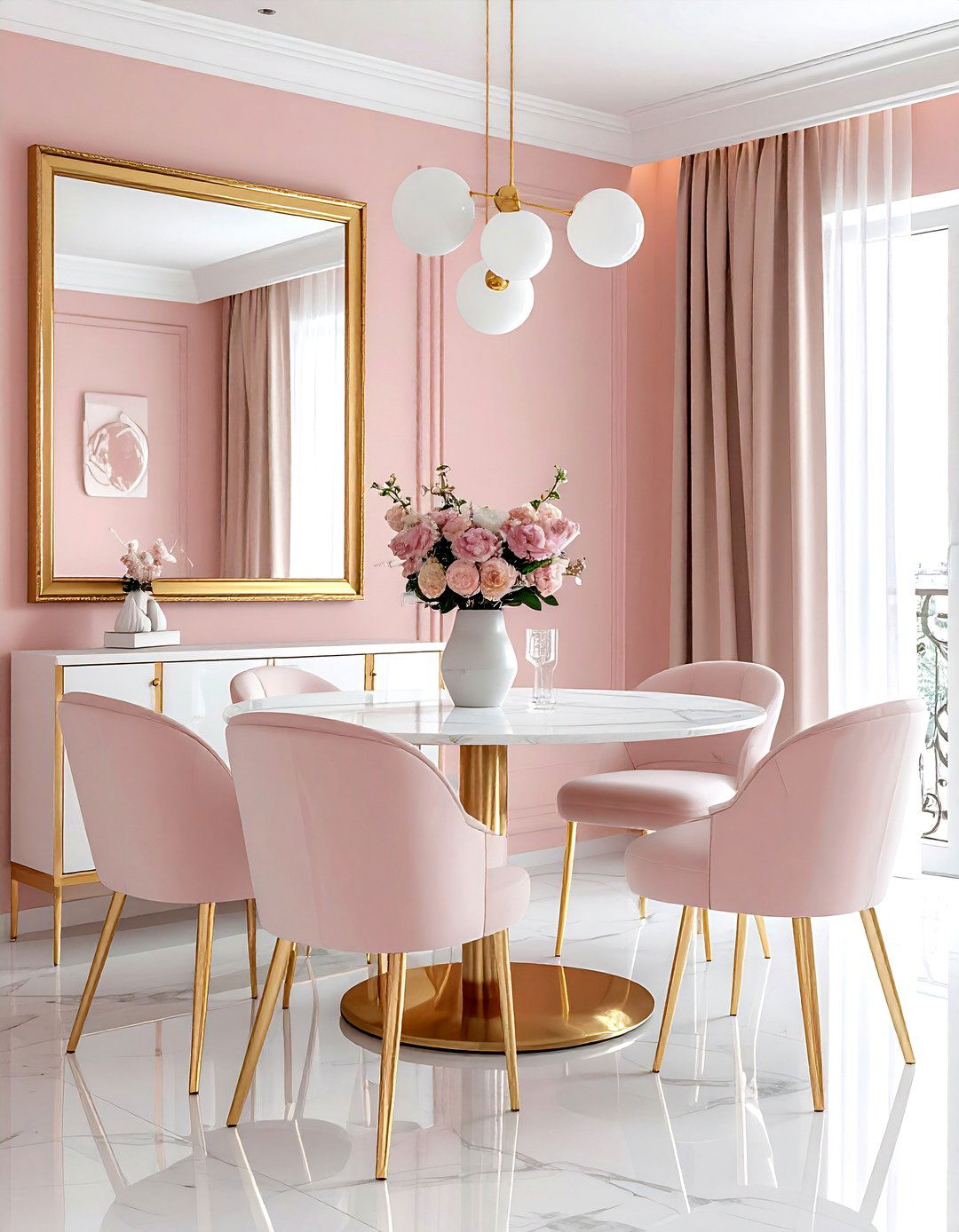 30 Blush Dining Room Ideas for a Soft and Inviting Space