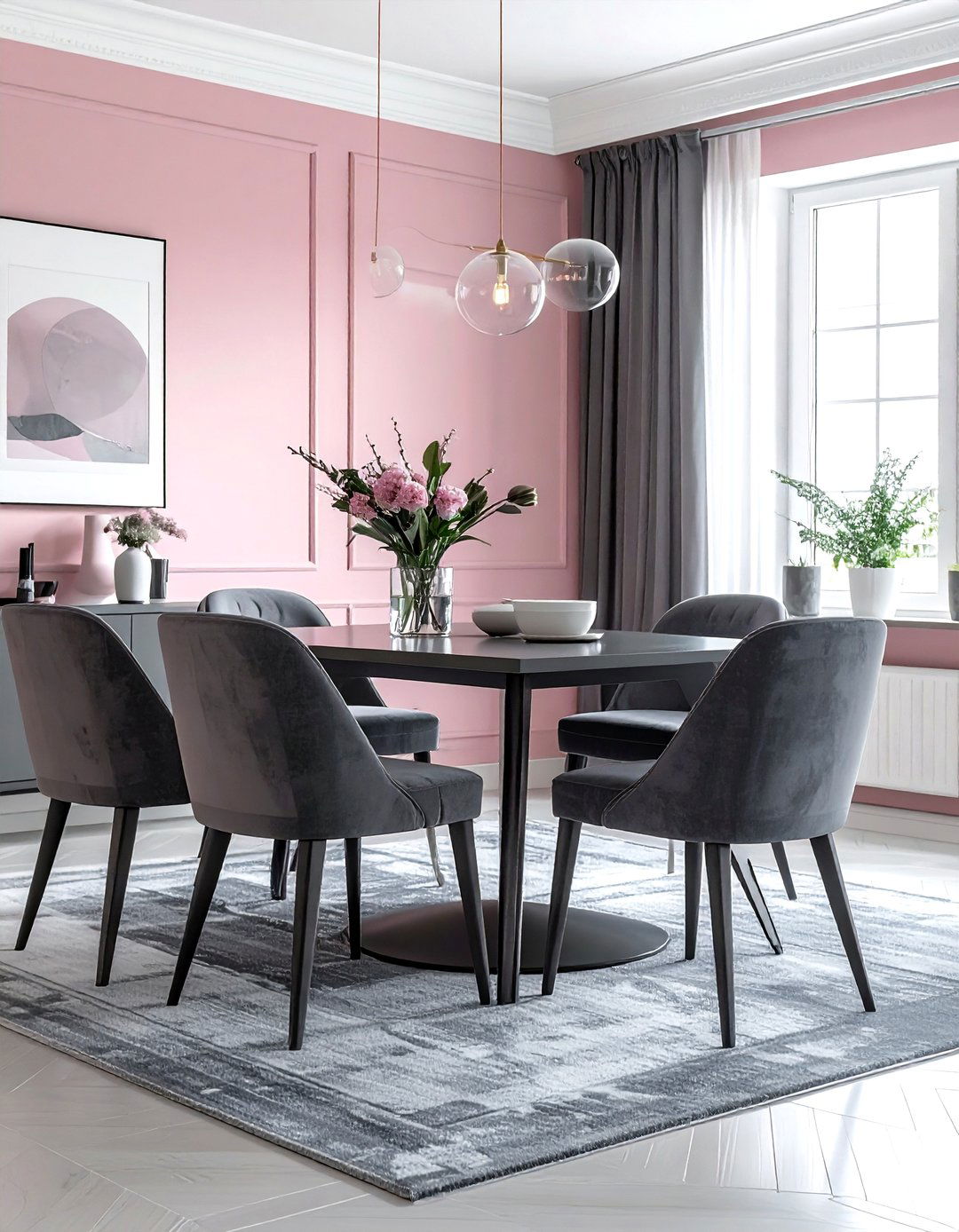 Blush And Grey Dining Room - 30 blush dining room ideas