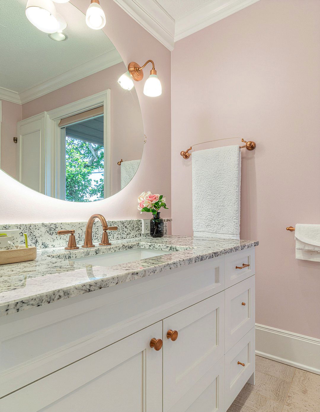 Blush Pink Bathroom - 30 bathroom color ideas