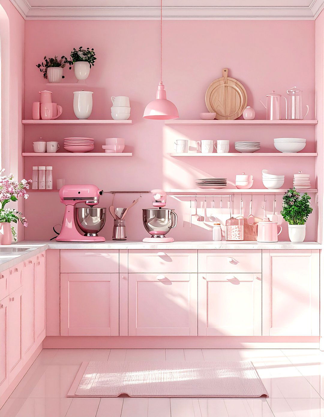 Blush Pink Kitchen Accessories - 30 kitchen accent color ideas