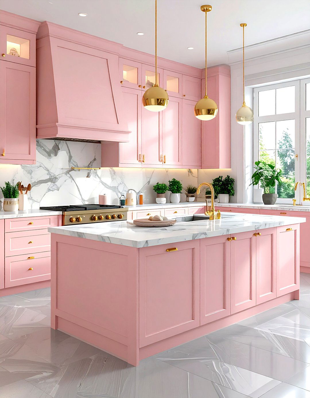 Blush Pink Kitchen - 30 kitchen soft settings