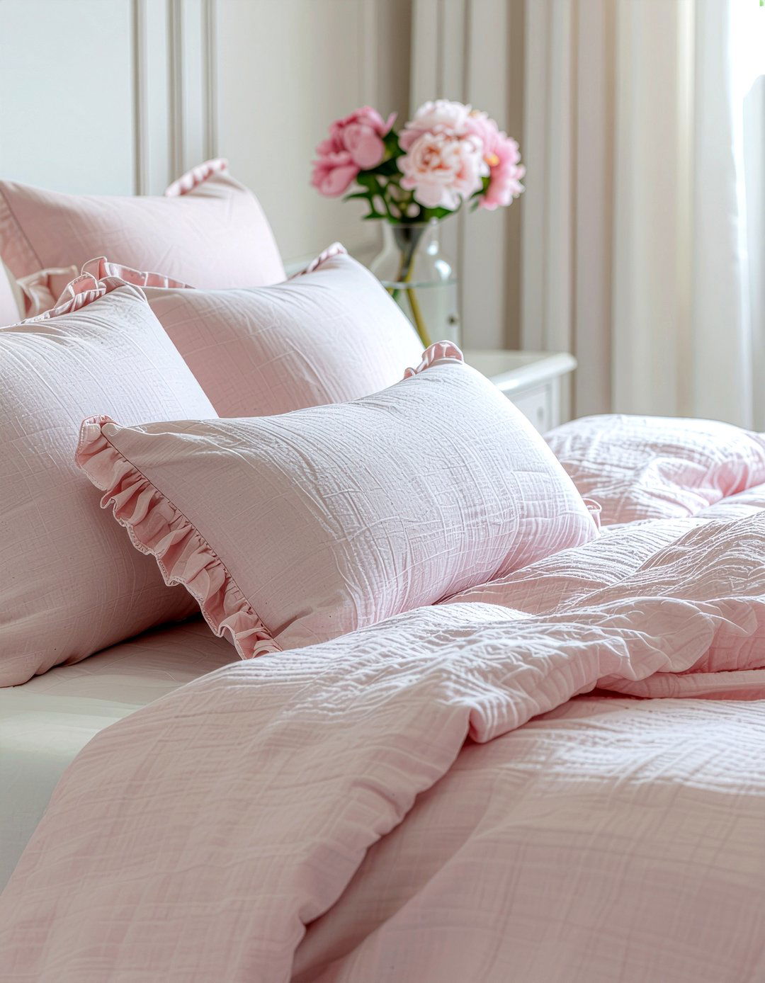 Blush Pink Lumbar Pillow - 30 bedroom lumbar pillows