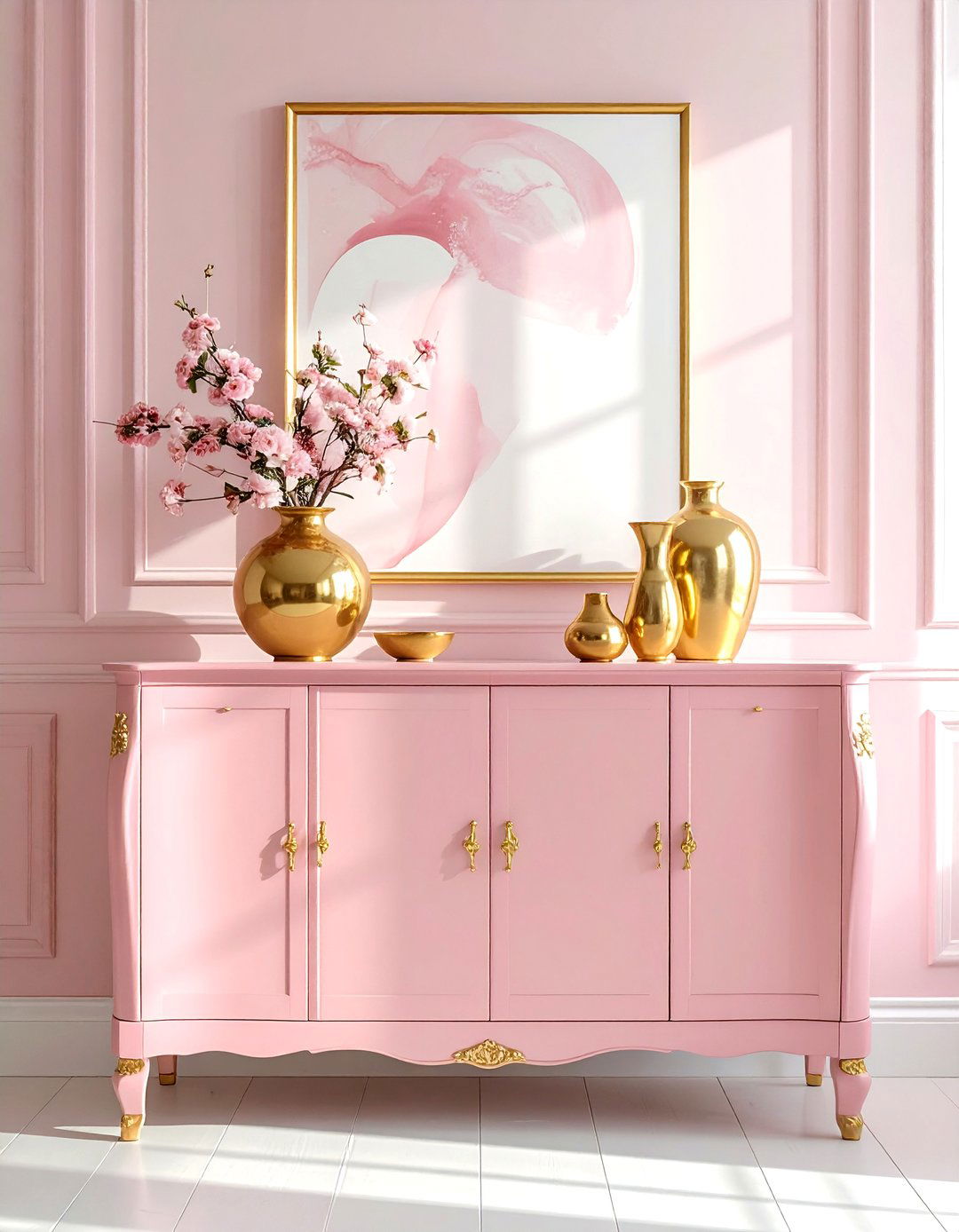 Blush Sideboard Dining Room - 30 blush dining room ideas