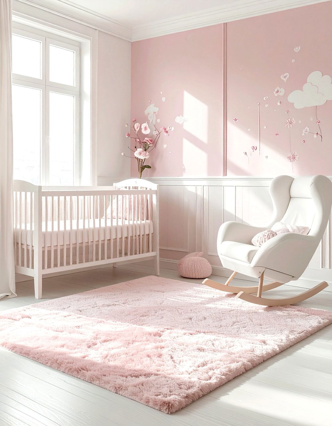 Blush nursery - 30 blush and white bedroom ideas