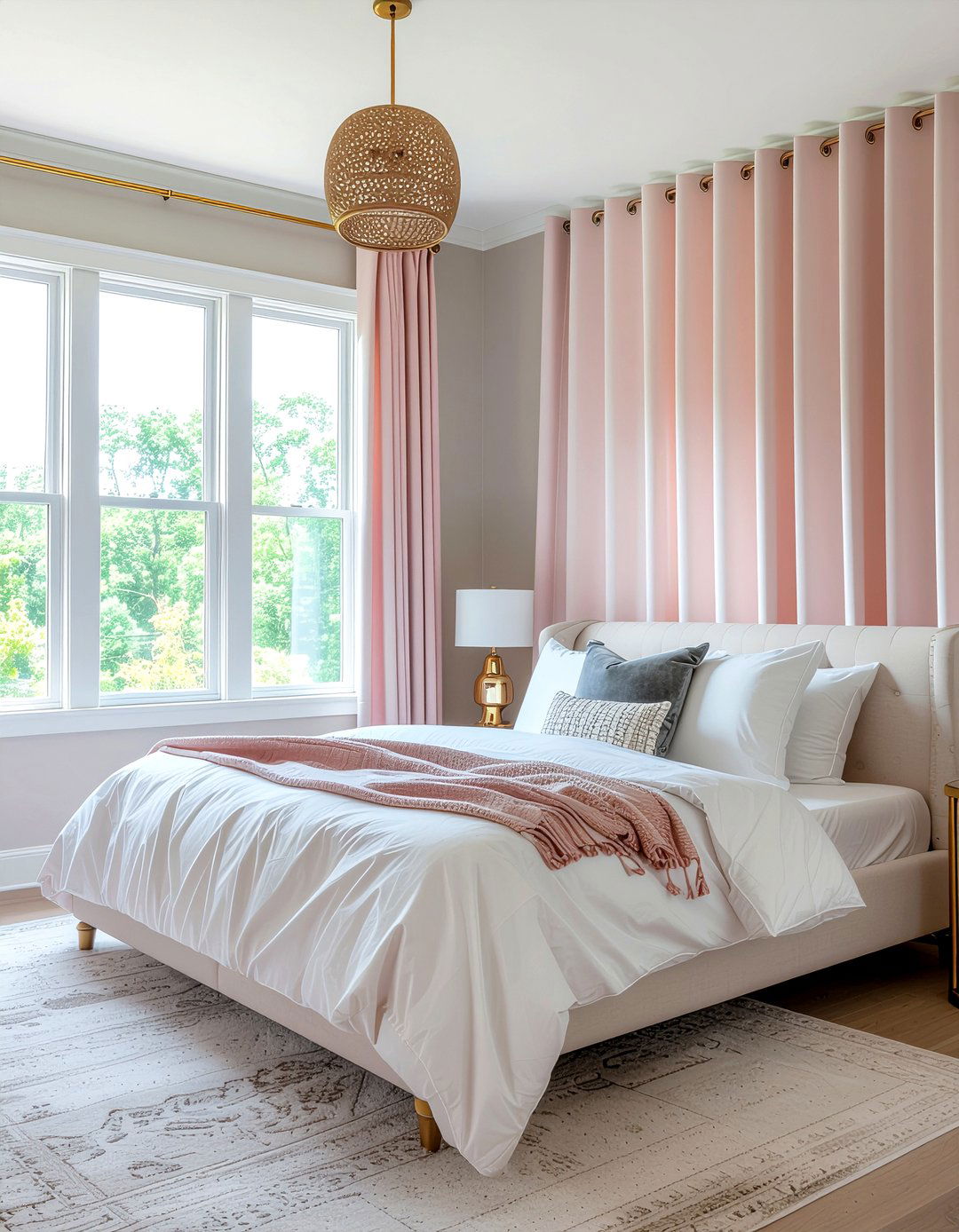 Blush pink blackout curtains - 30 bedroom blackout curtains
