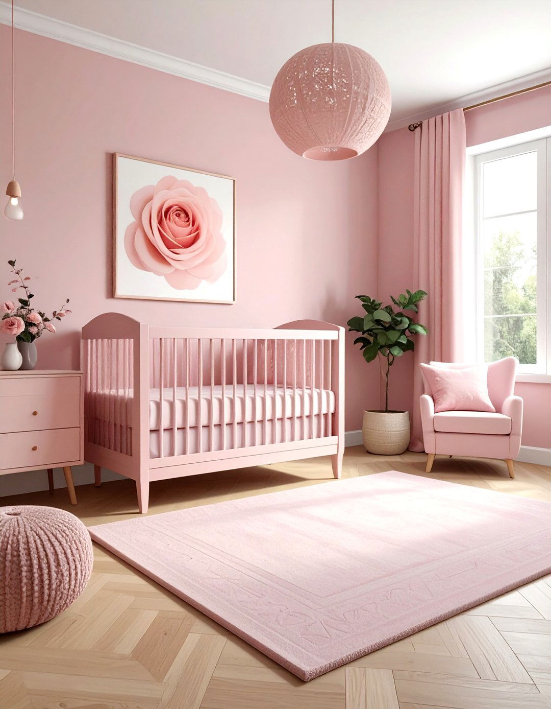 Blush pink nursery - 30 monochromatic decor ideas