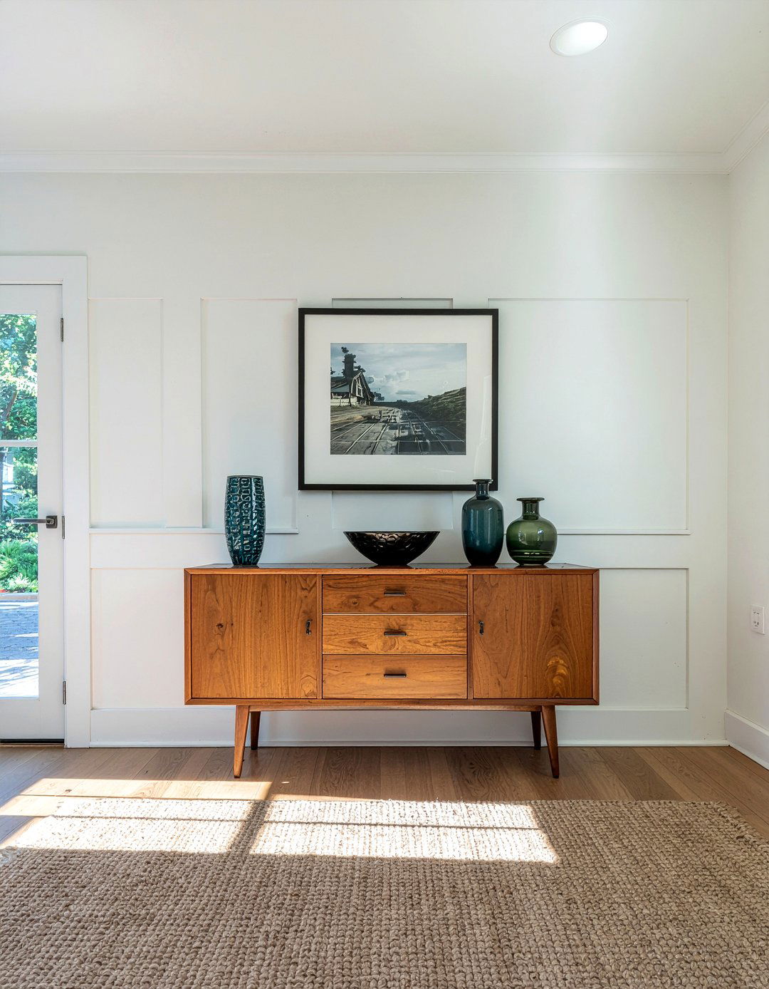 Board And Batten Behind Buffet - 30 dining room board and batten ideas