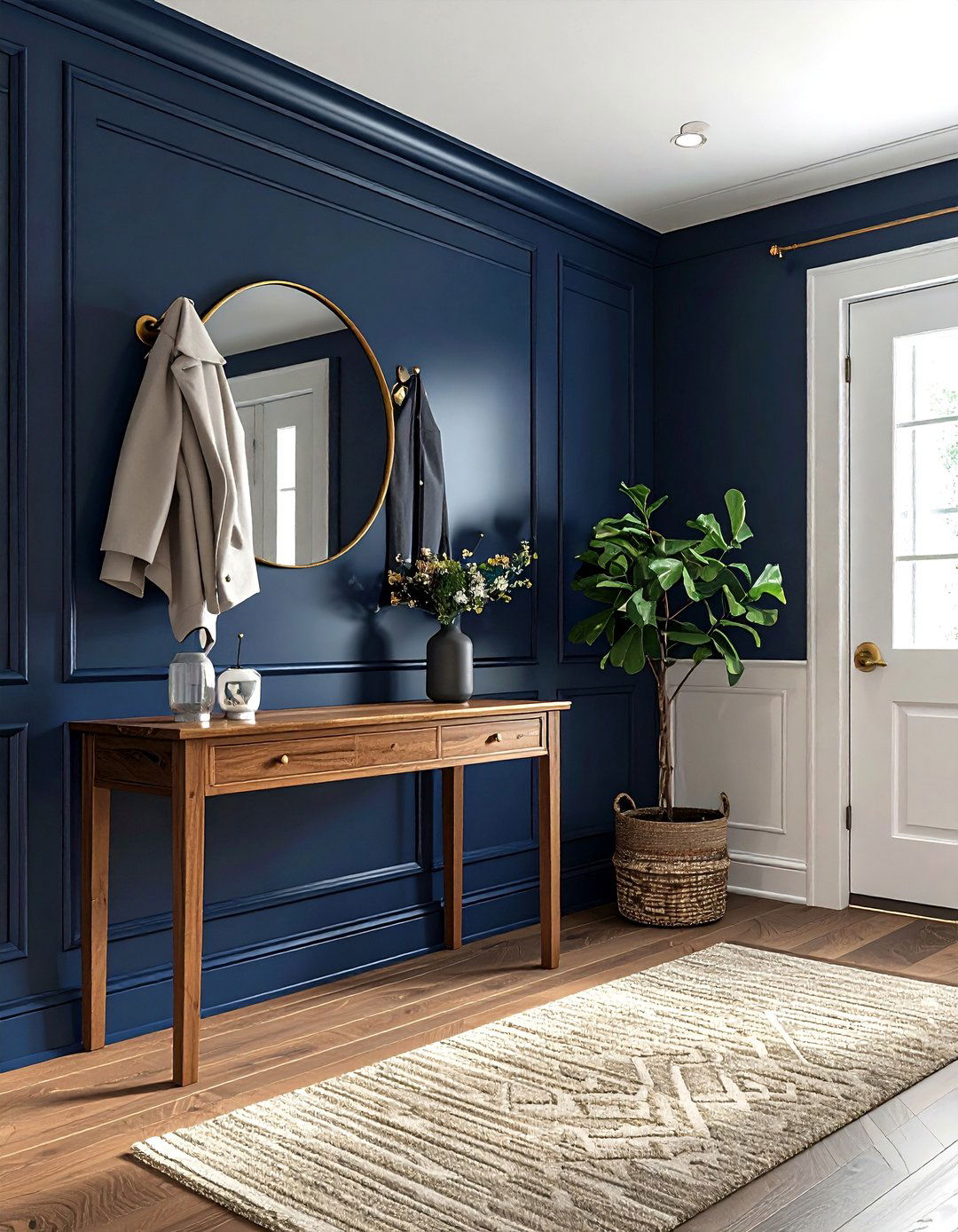 Board And Batten Entryway - 30 wall paneling ideas