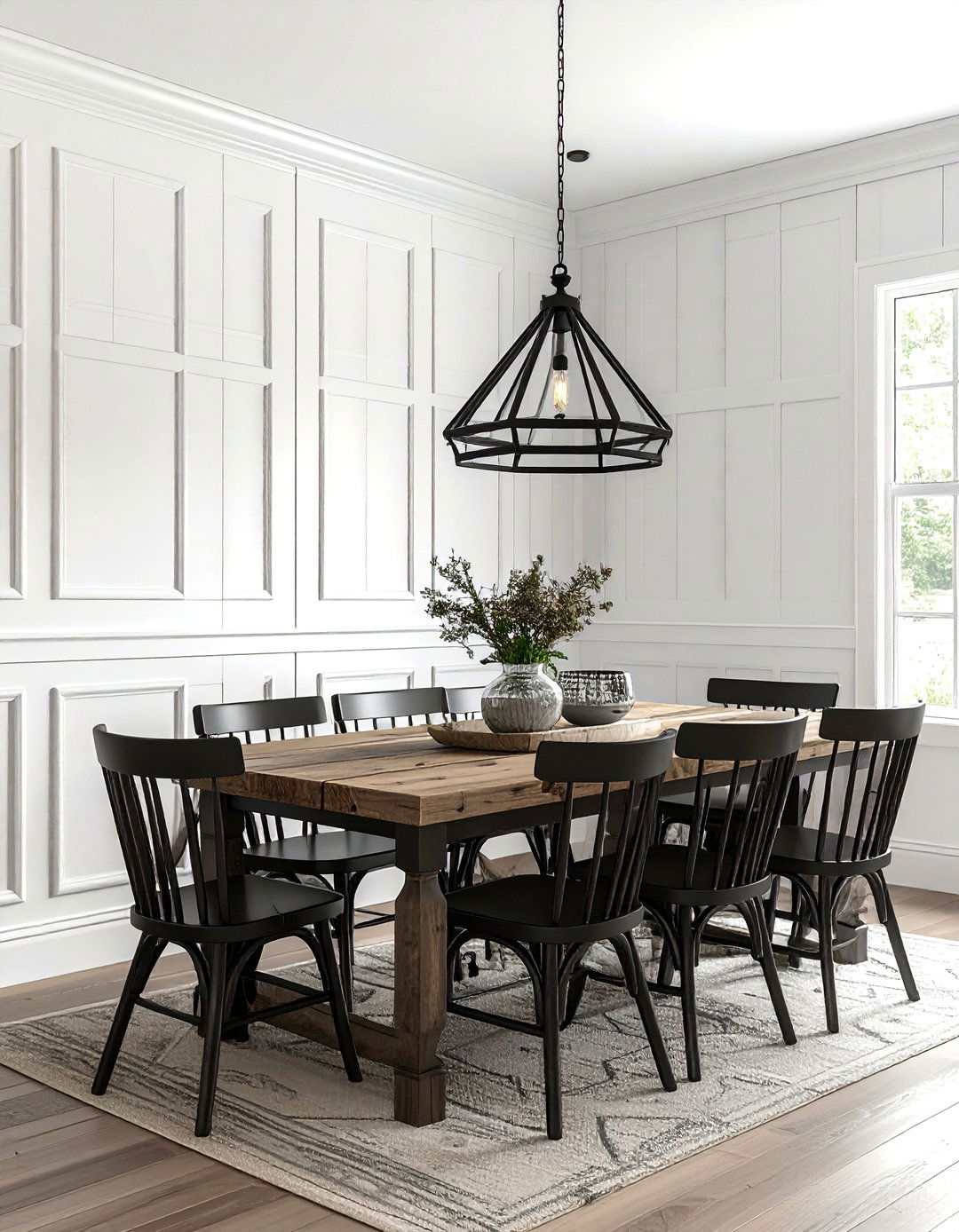 Board And Batten Wall - 30 dining room feature wall ideas