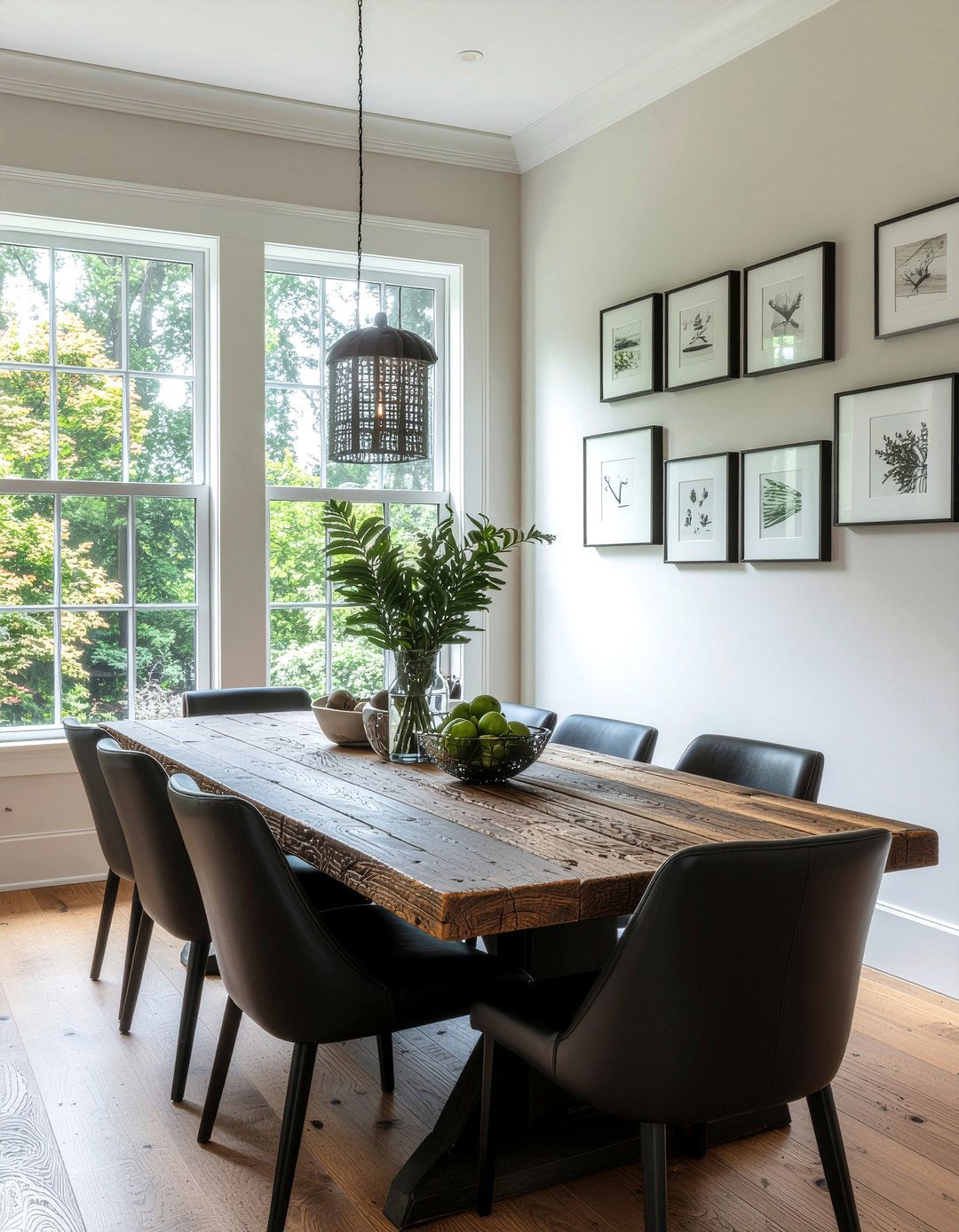 Board And Batten With Gallery Wall - 30 dining room board and batten ideas