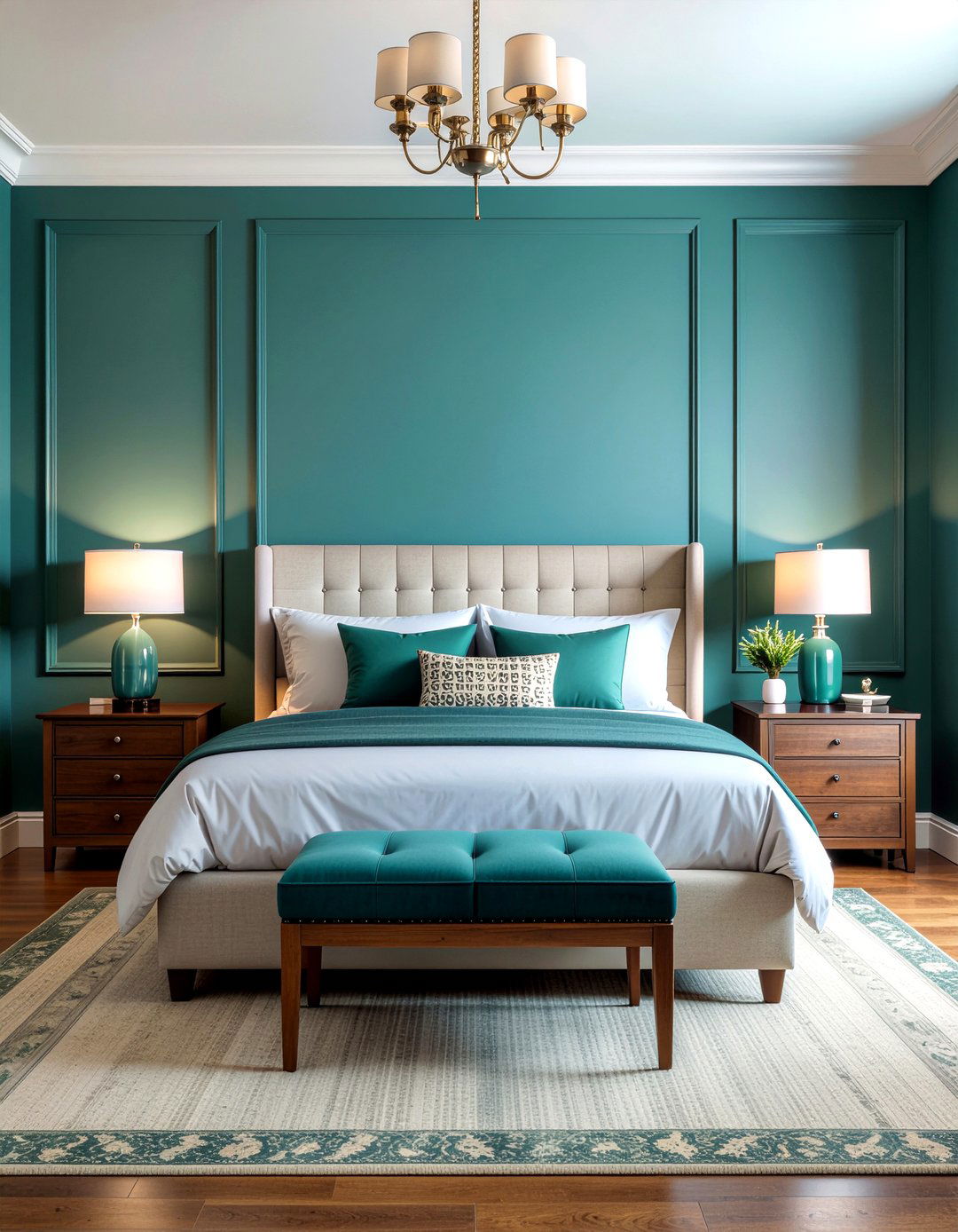 Board and batten behind headboard - 30 bedroom board and batten ideas