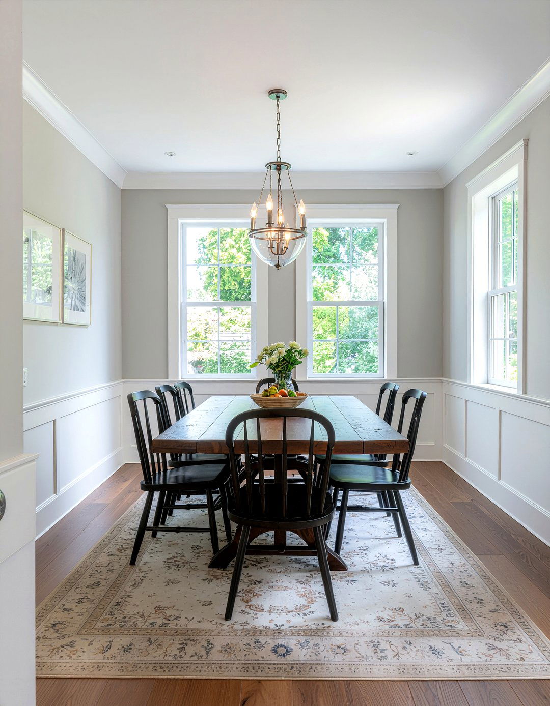 Board and batten dining room walls - 30 easy dining room makeover ideas