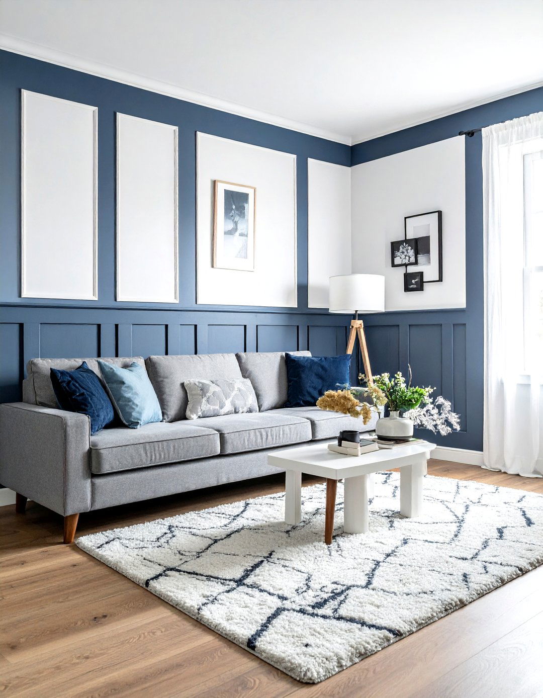 Board and batten wall - 30 living room paneled walls ideas