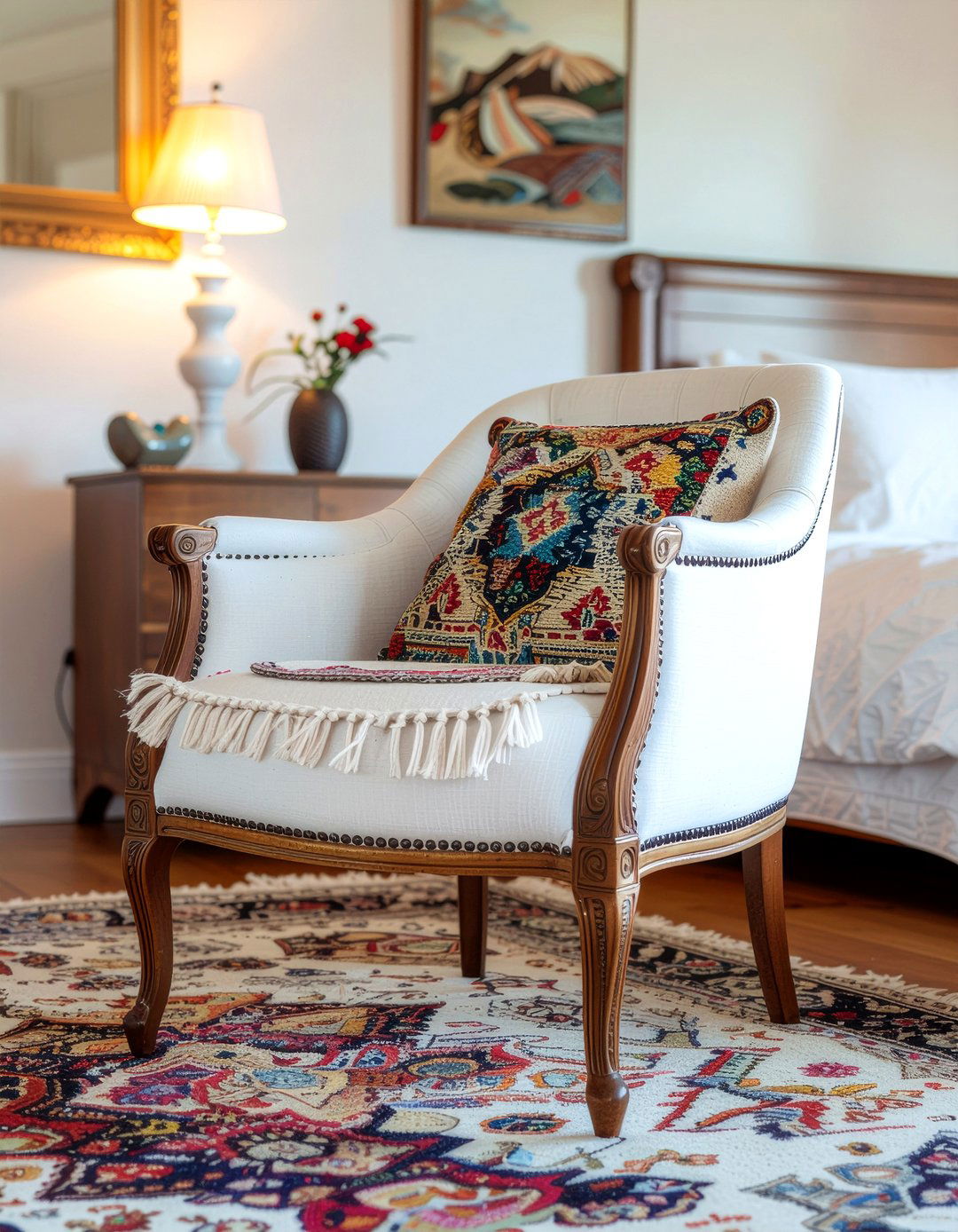 Bohemian Accent Chair - 30 bedroom lounge chairs