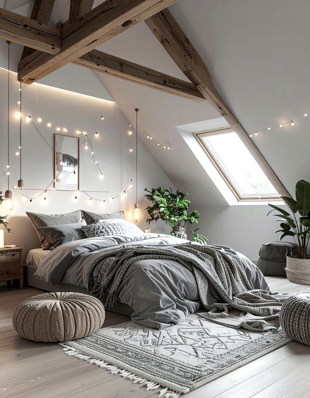 Bohemian Attic Bedroom Grey - 30 bohemian grey bedroom ideas