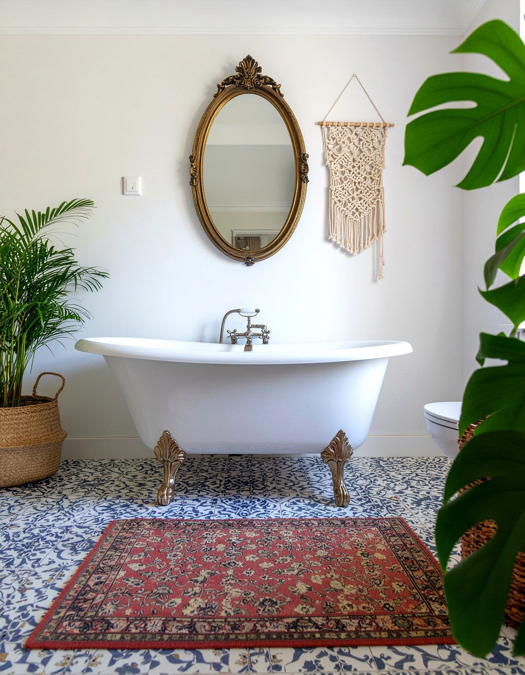 Bohemian Bathroom Vibe - 30 bathroom complete overhaul ideas