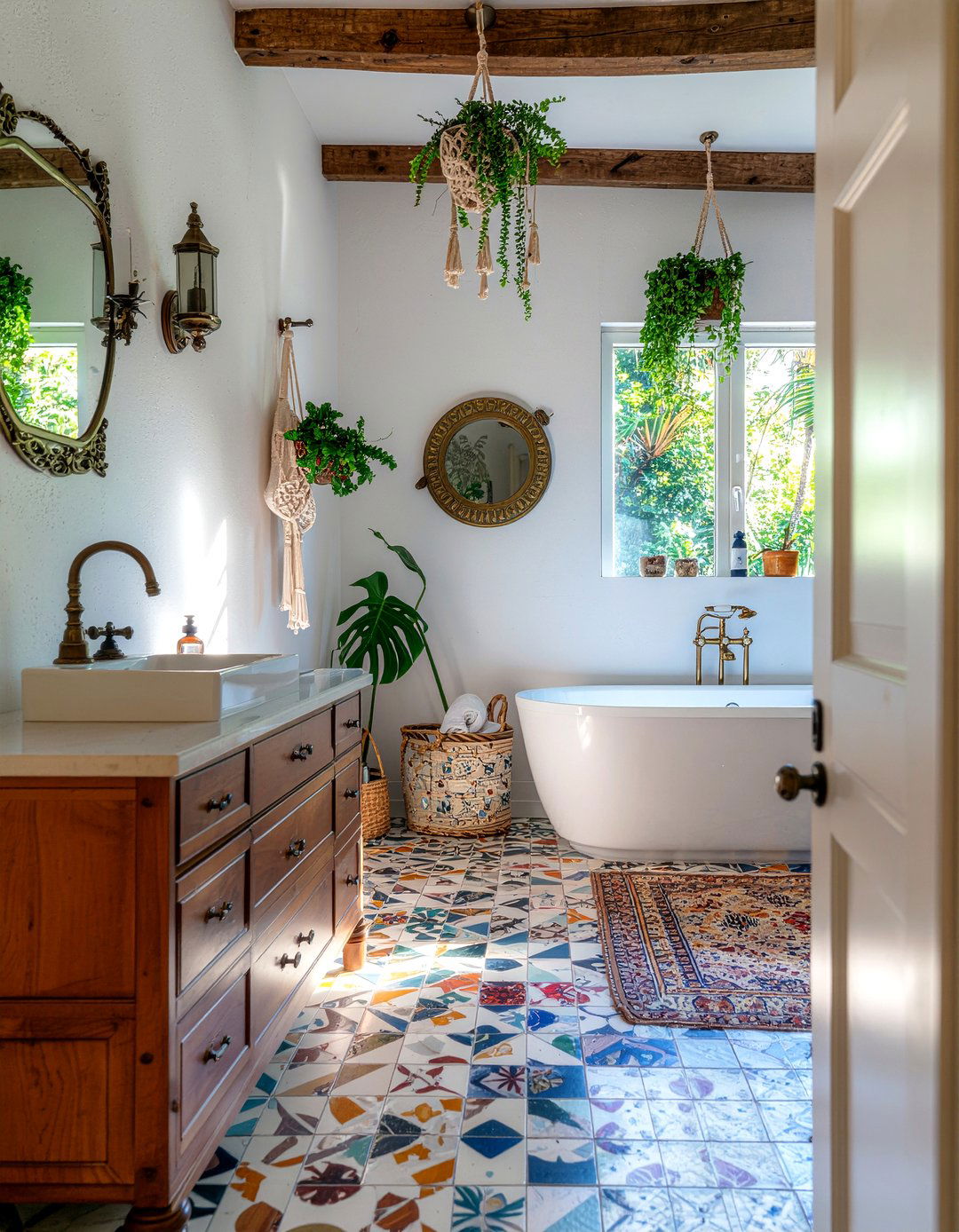 Bohemian Bathroom - 30 bathroom inspiration ideas
