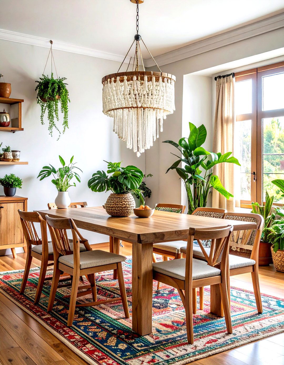 Bohemian Beaded Chandelier - 30 dining room lighting design