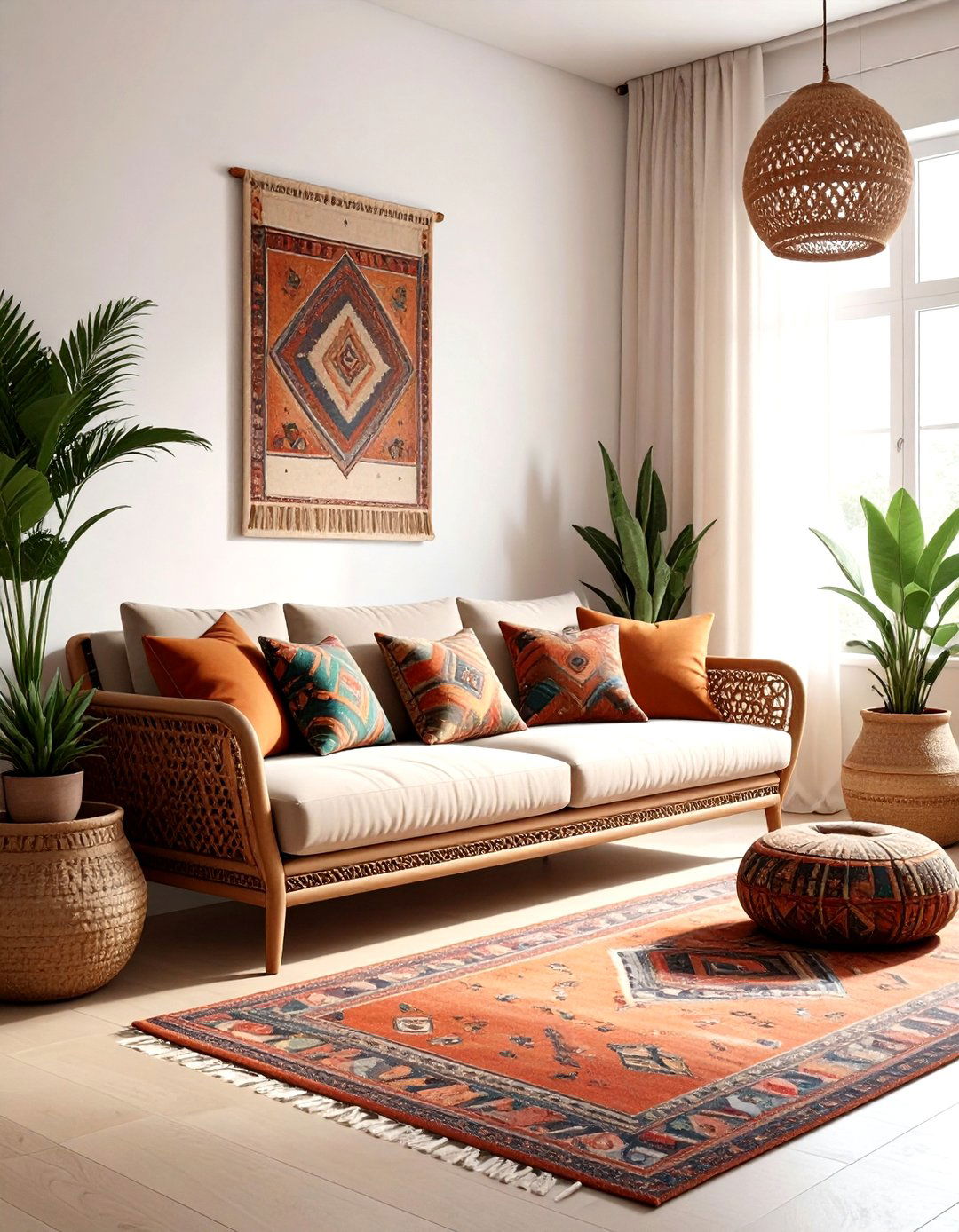 Bohemian Camelback Sofa - 30 living room camelback sofa ideas