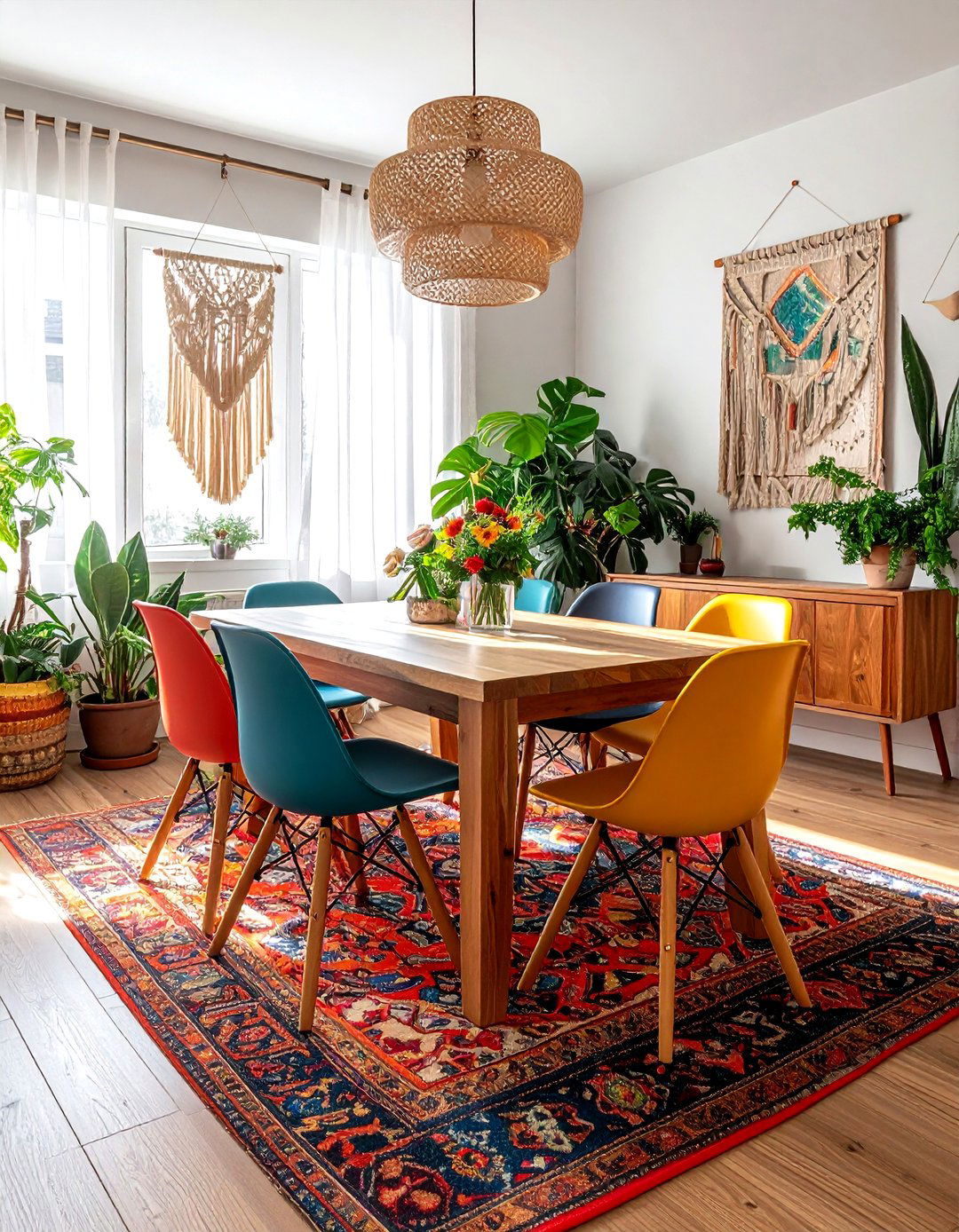 Bohemian Chic Dining Room - 30 refined dining room ideas