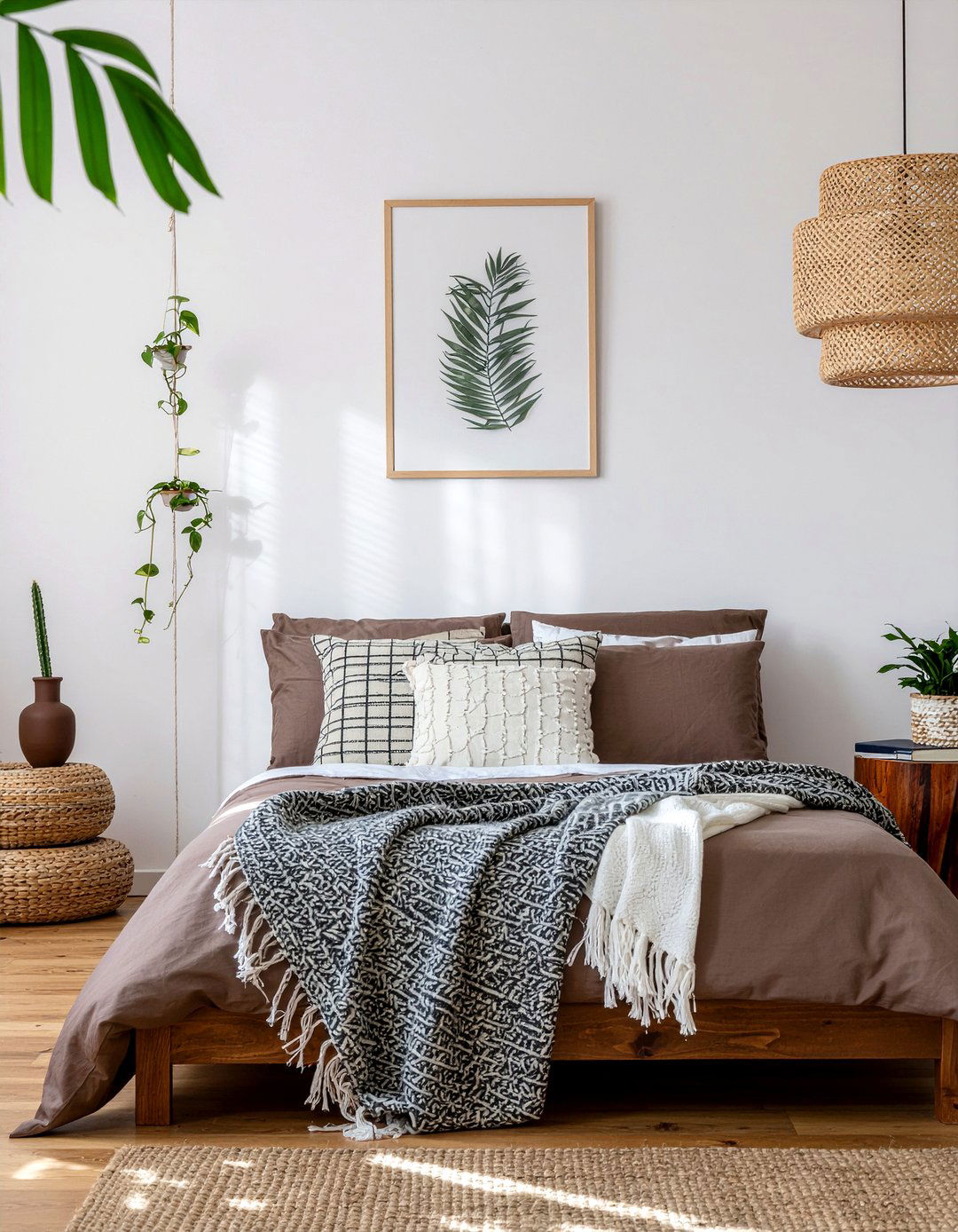 Bohemian Chocolate Bedroom - 30 chocolate bedroom ideas