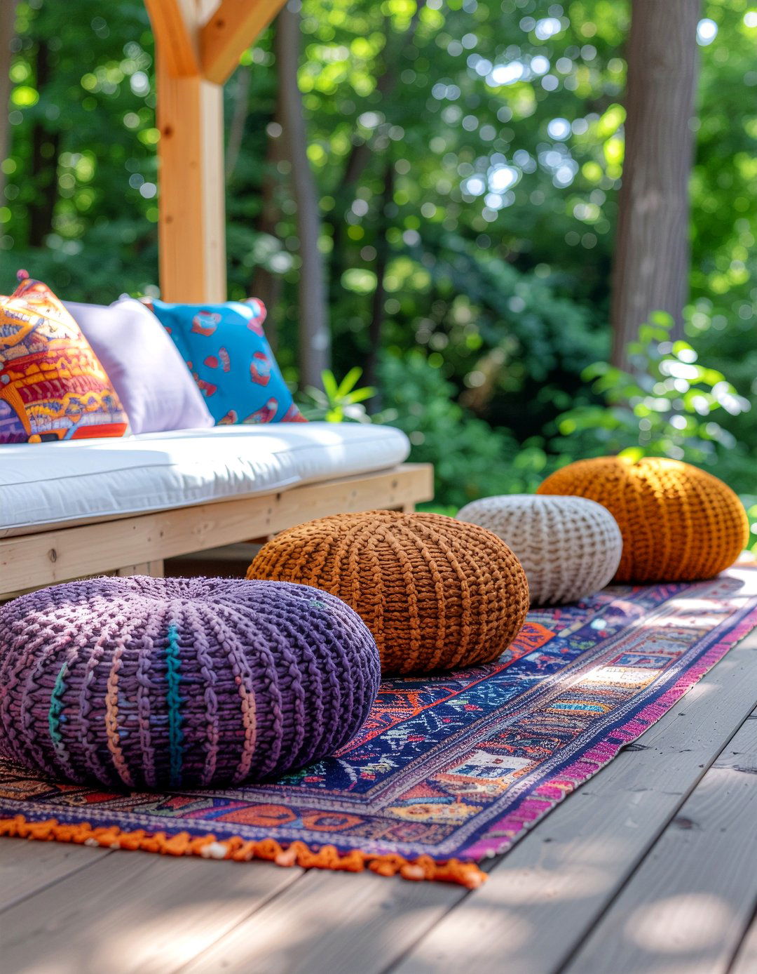 Bohemian Deck Styling - 30 deck dining ideas