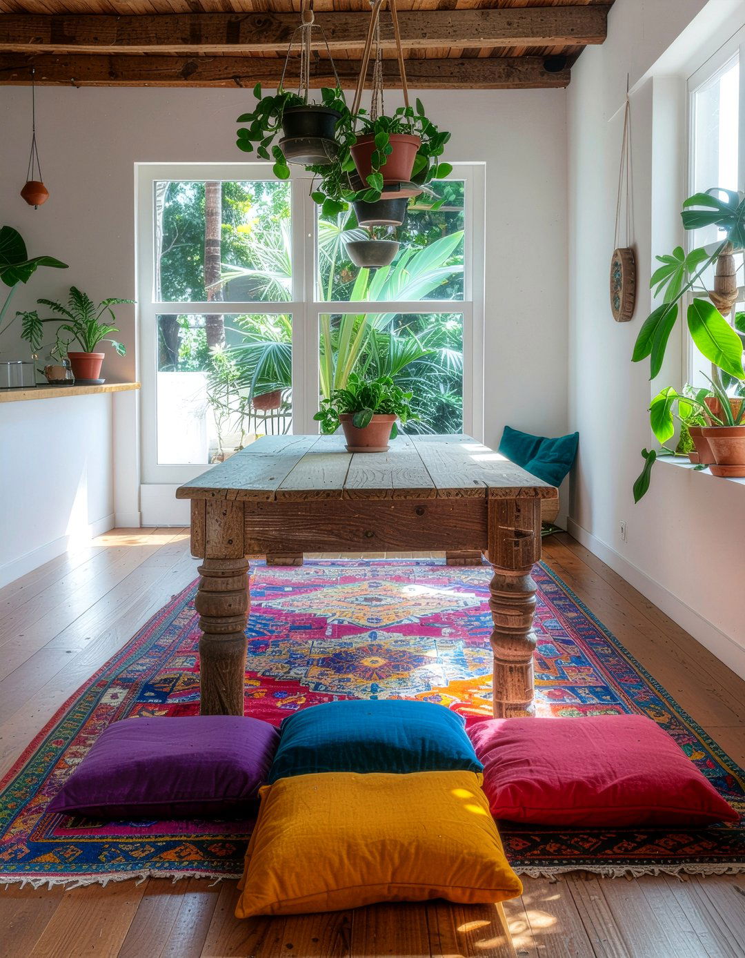 Bohemian Dining Area Design - 30 dining room Sunday dinner ideas