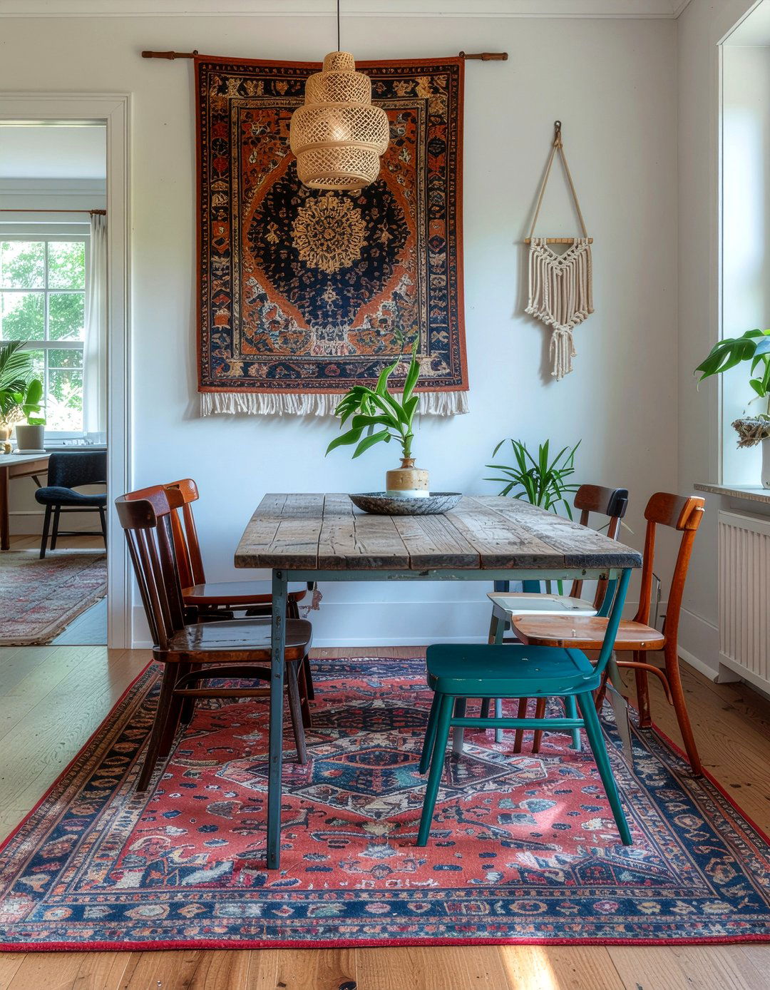 Bohemian Dining Decor - 30 row house dining room ideas