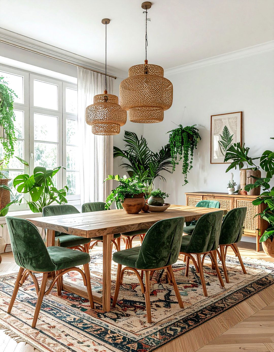 Bohemian Dining Room - 30 dining room dimmer ideas