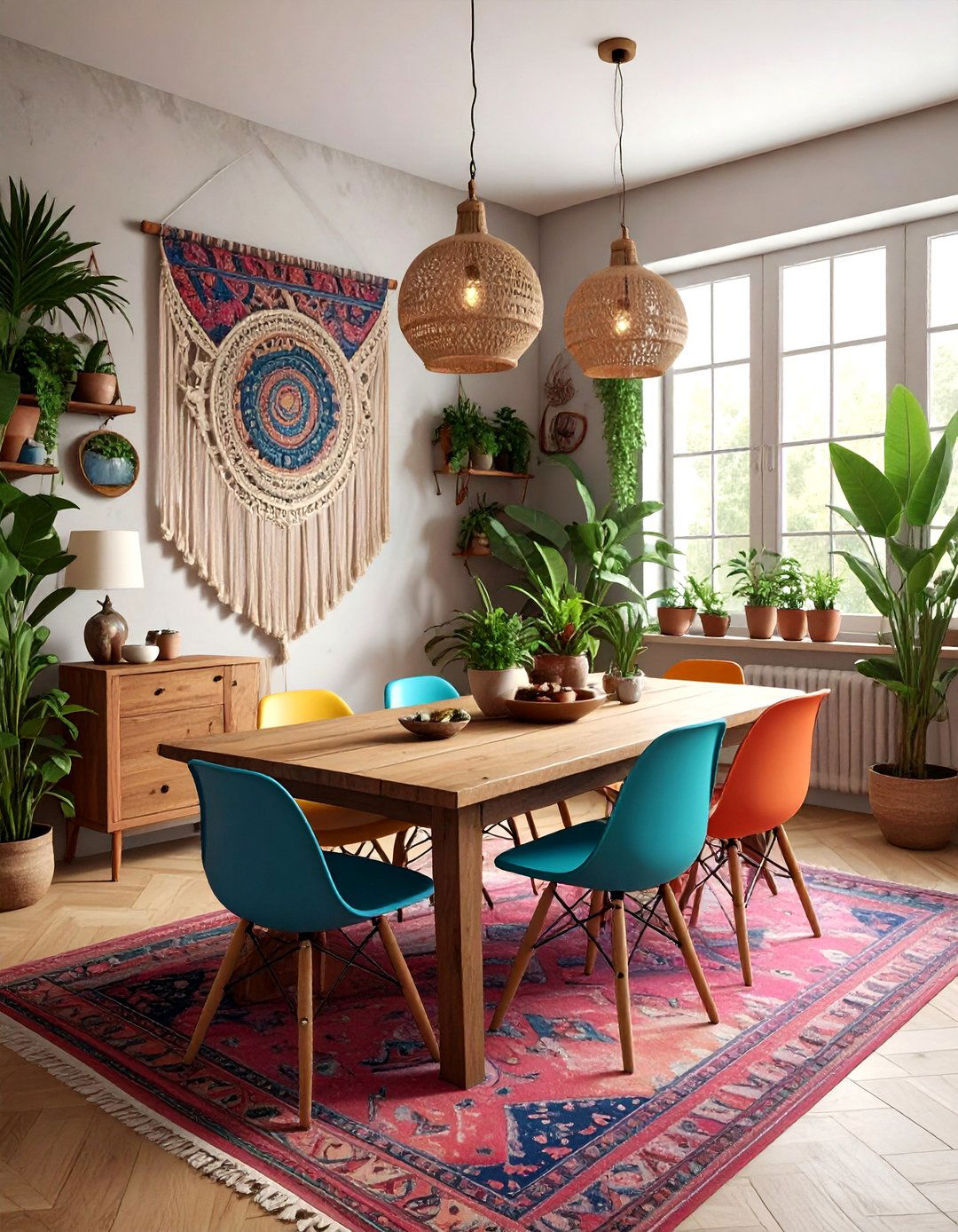 Bohemian Dining Room - 30 dining room everyday ideas