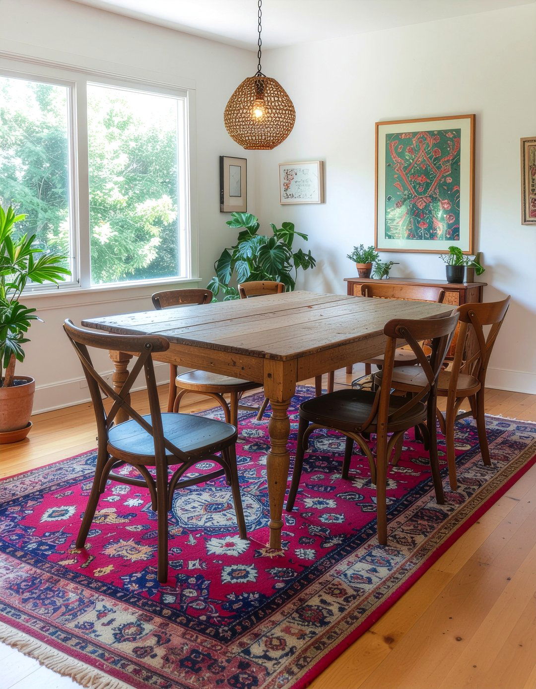 Bohemian Dining Room - 30 dreamy dining room ideas