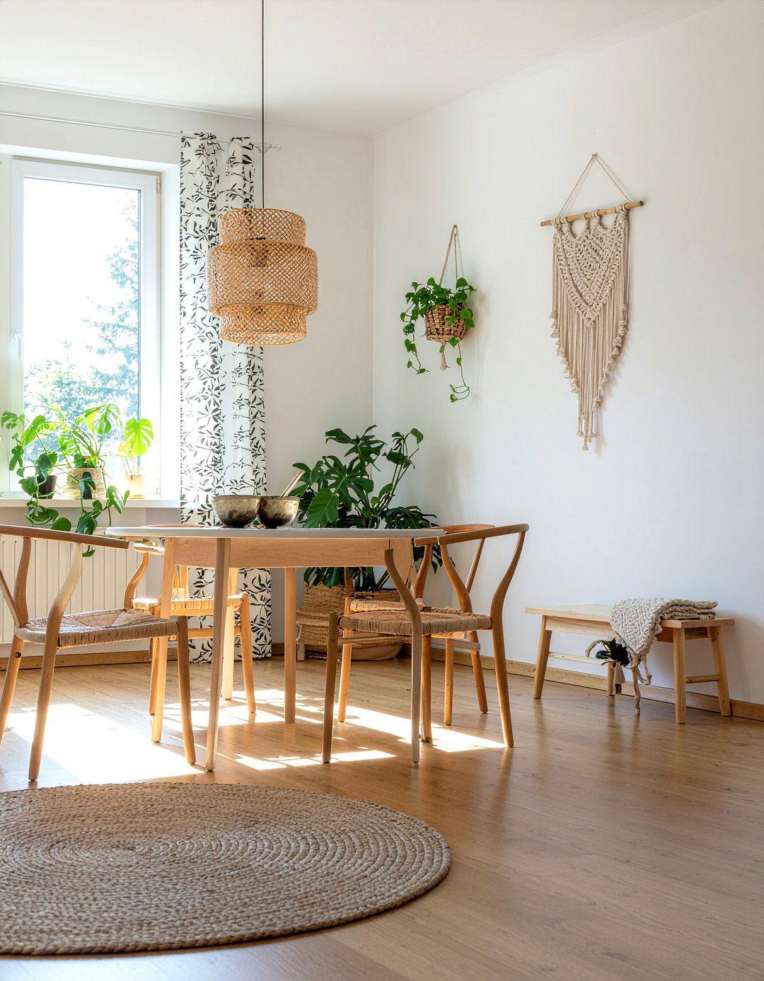 Bohemian Dining Room - 30 light dining room ideas