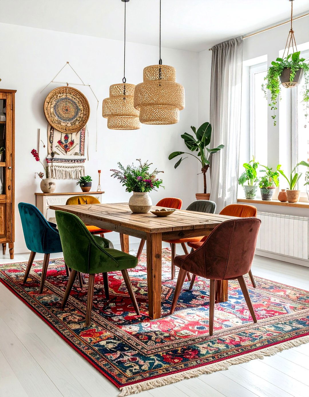 Bohemian Dining Room - 30 professional dining room ideas
