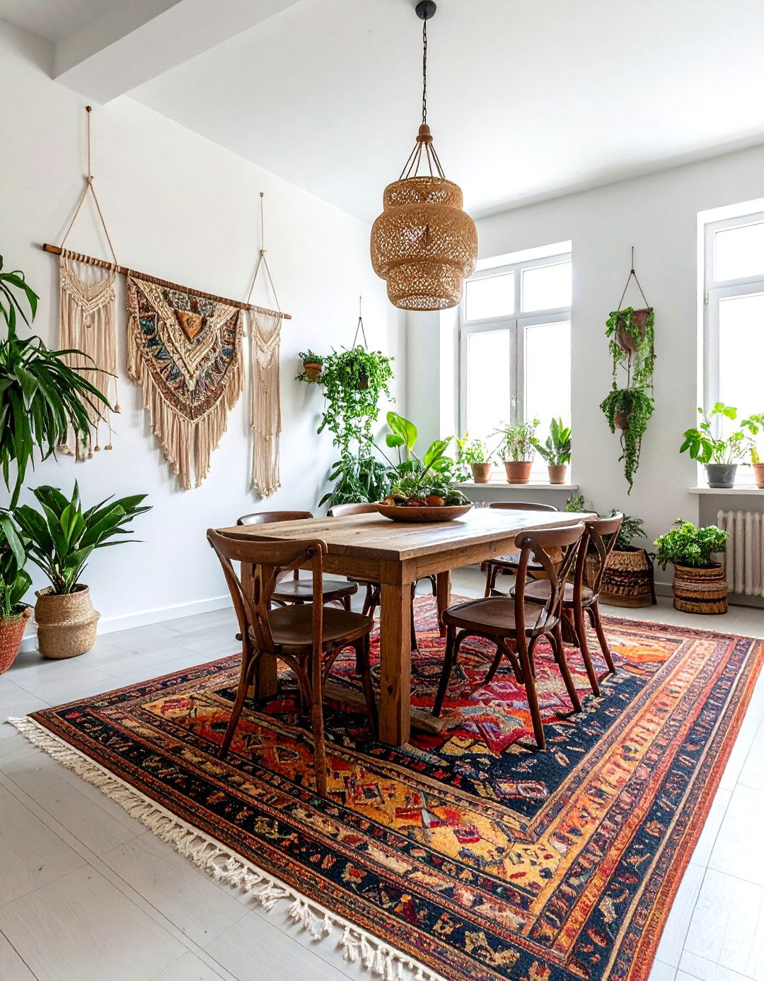 Bohemian Dining Room - 30 reinvented dining room ideas