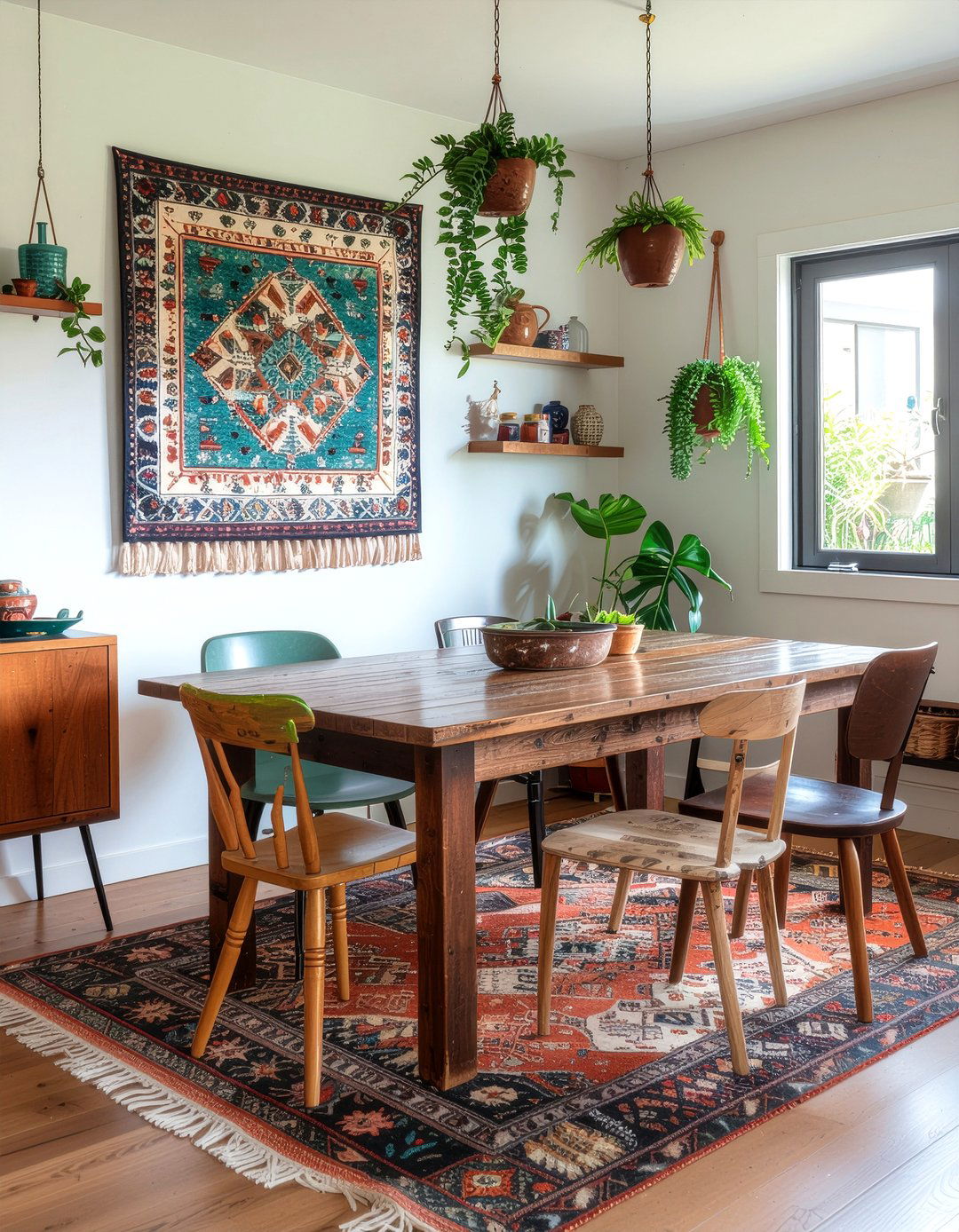 Bohemian Dining Room - 30 showstopper dining room ideas